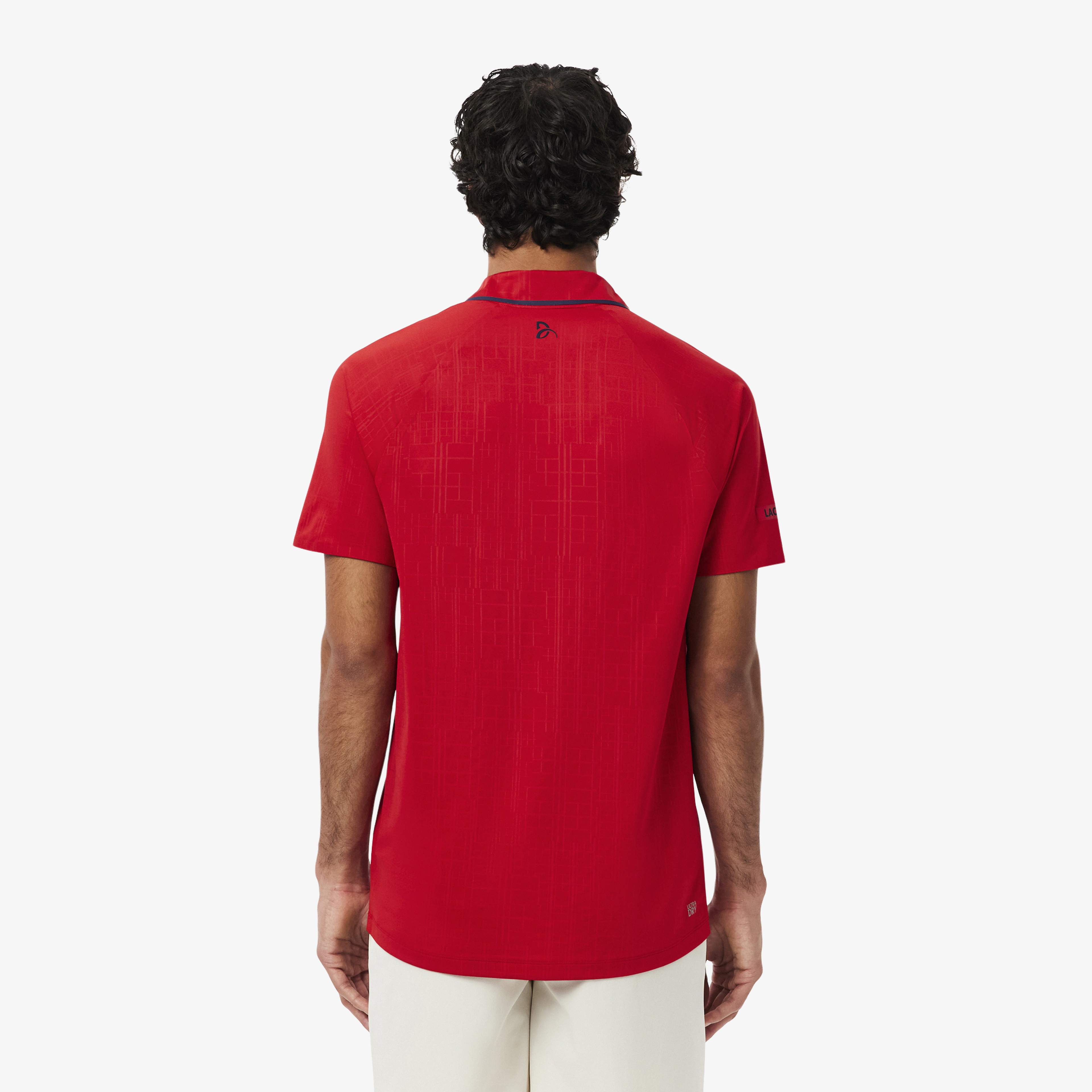 Tennis x Novak Djokovic Erkek Slim Fit  Desenli Kırmızı Polo