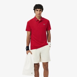 Tennis x Novak Djokovic Erkek Slim Fit  Desenli Kırmızı Polo Kırmızı