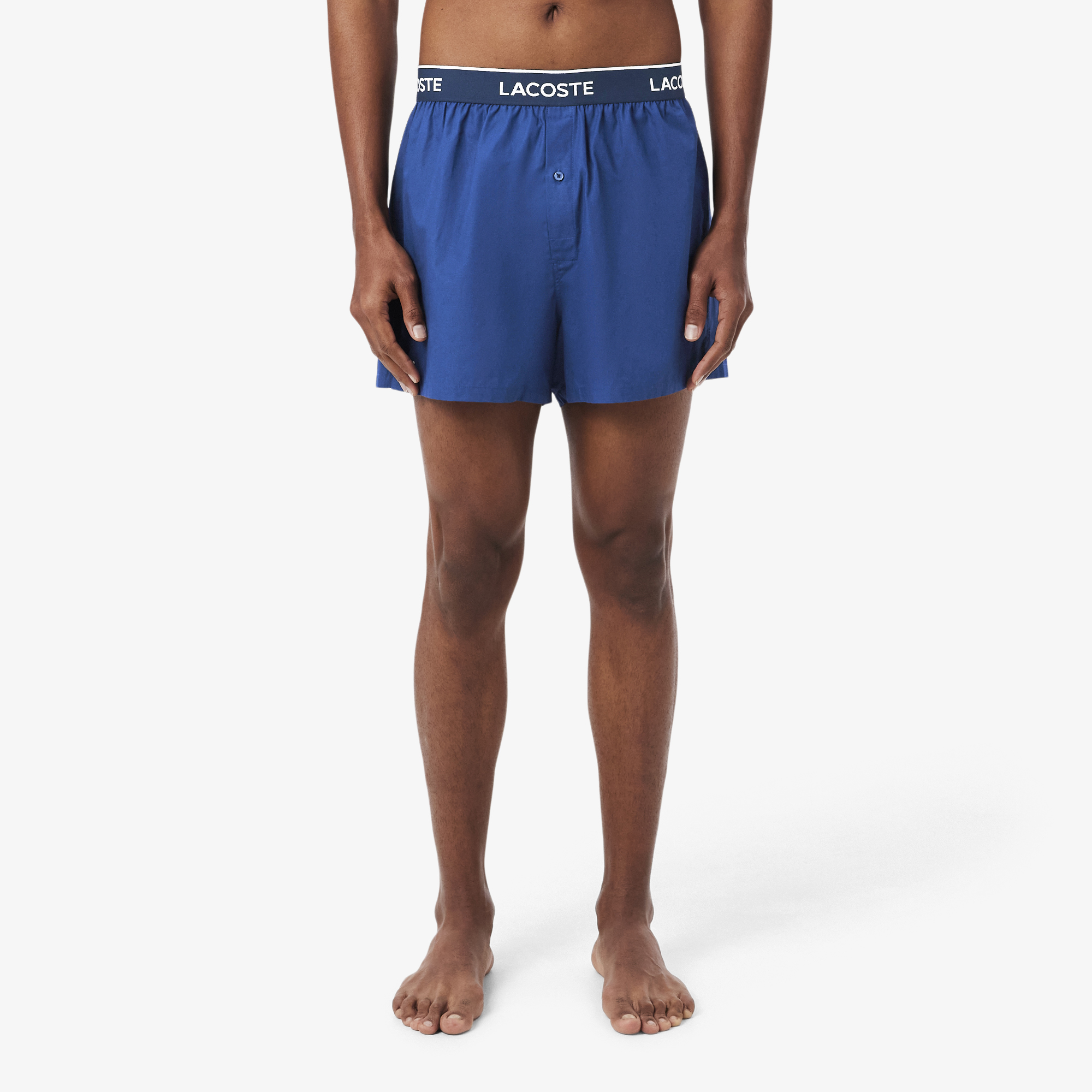 Lacoste Erkek 3'lü Mavi Boxer görsel 7