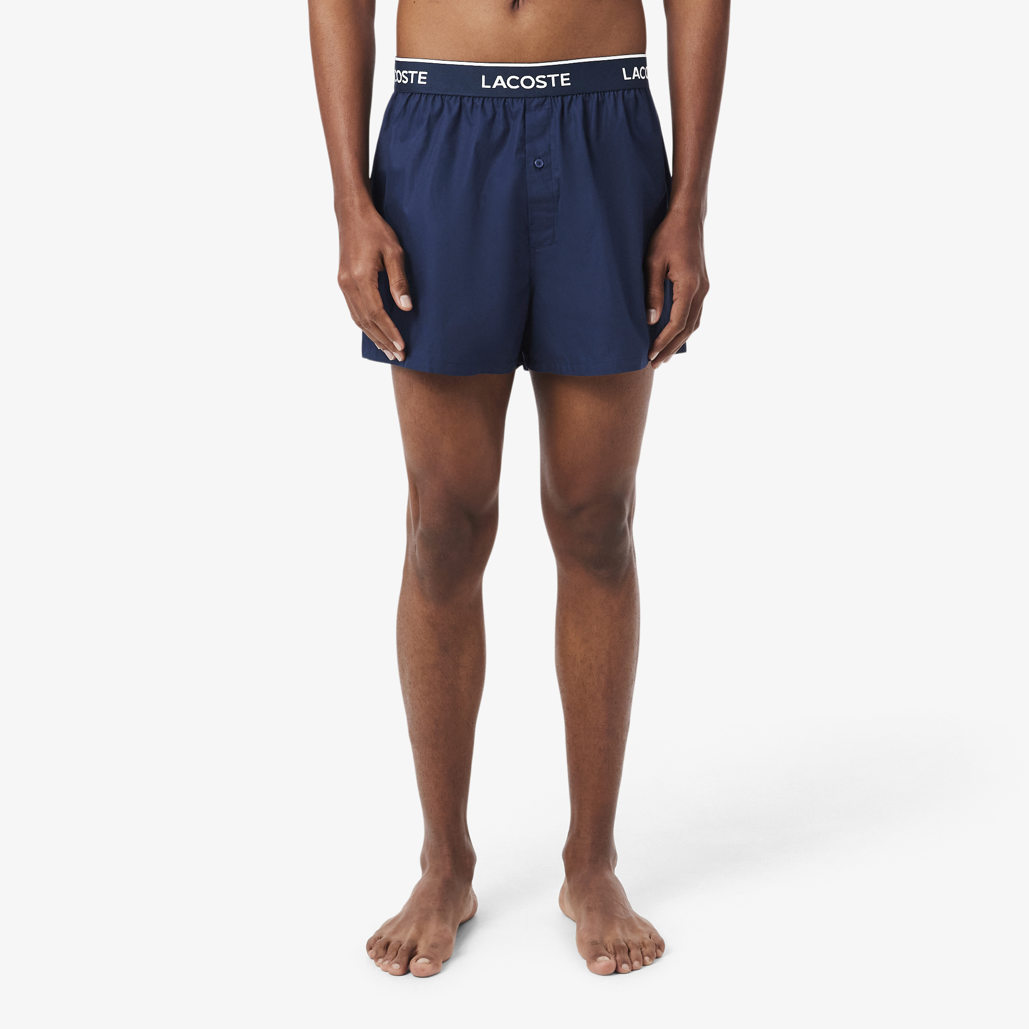 Lacoste Erkek 3'lü Mavi Boxer görsel 8