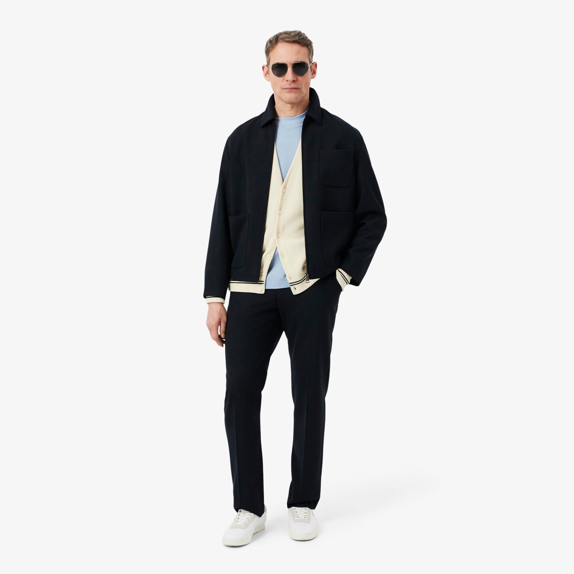 Erkek Classic Fit Bisiklet Yaka Mavi T-Shirt