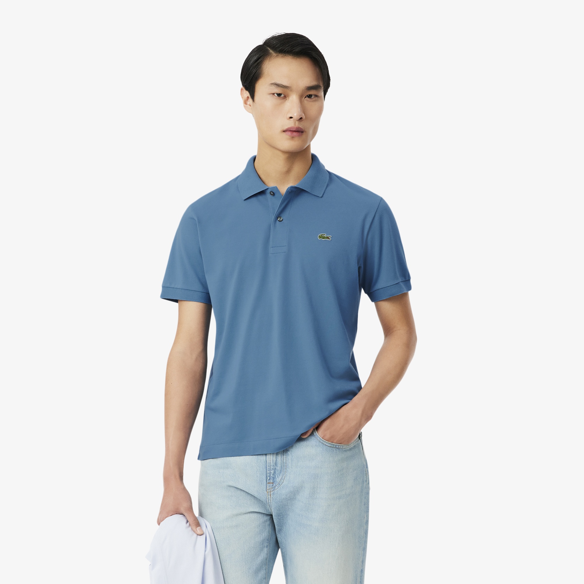 L.12.12 Light Erkek Classic Fit Mavi Polo