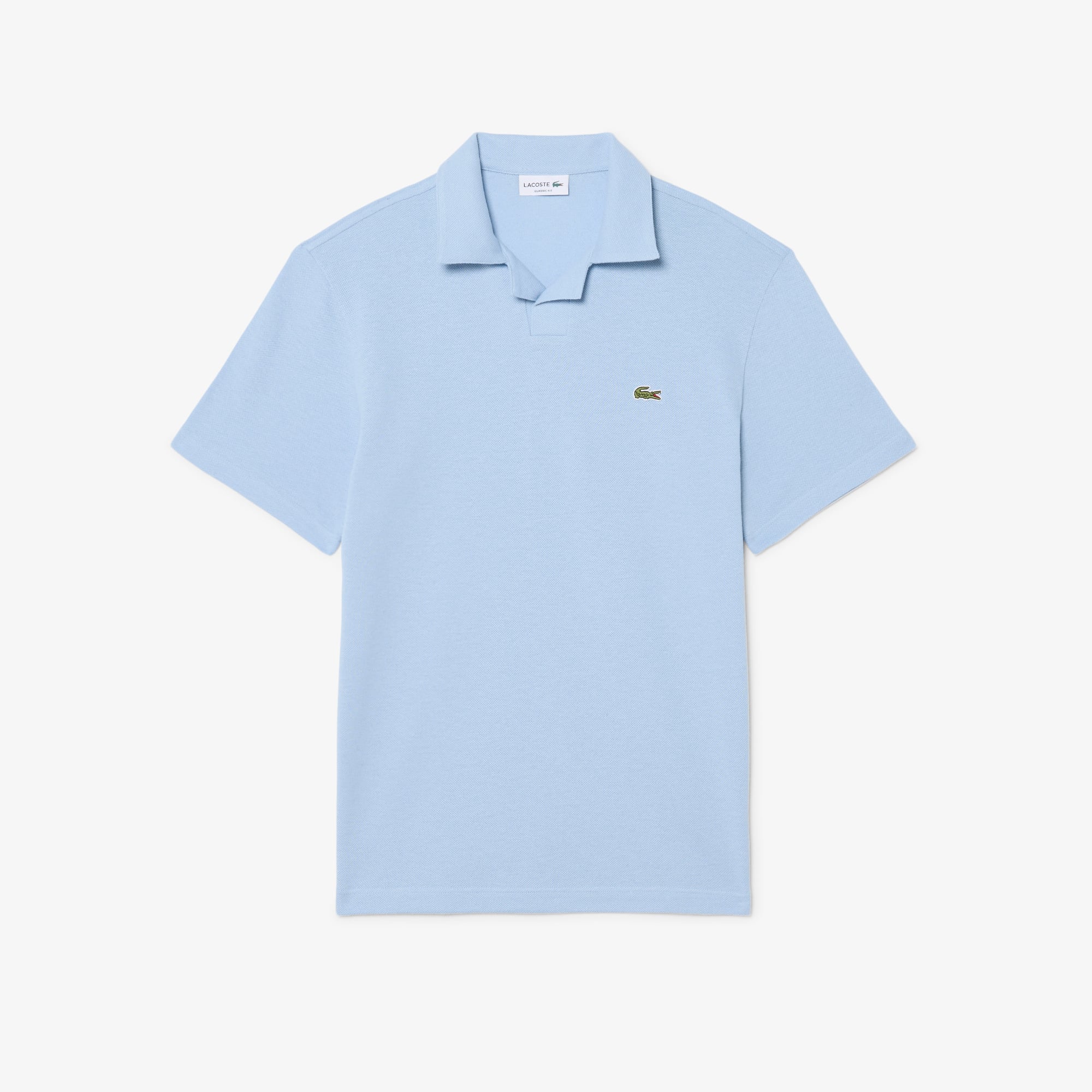 Lacoste Erkek Classic Fit Keten Mavi Polo görsel 5