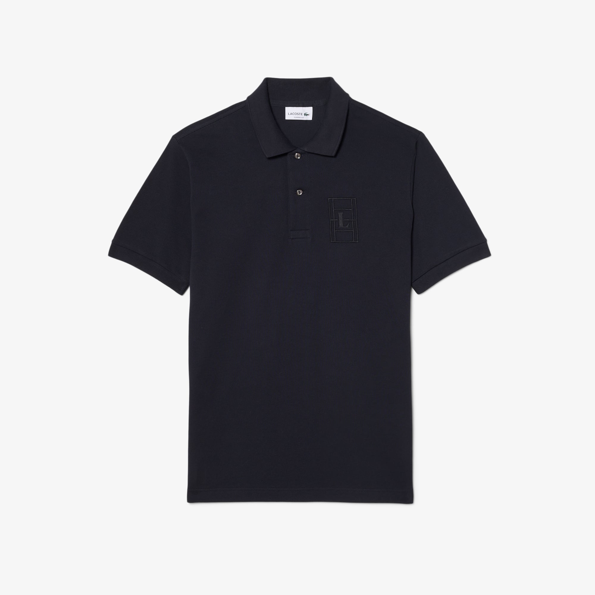 Lacoste Erkek Classic Fit Koyu Gri Polo görsel 5