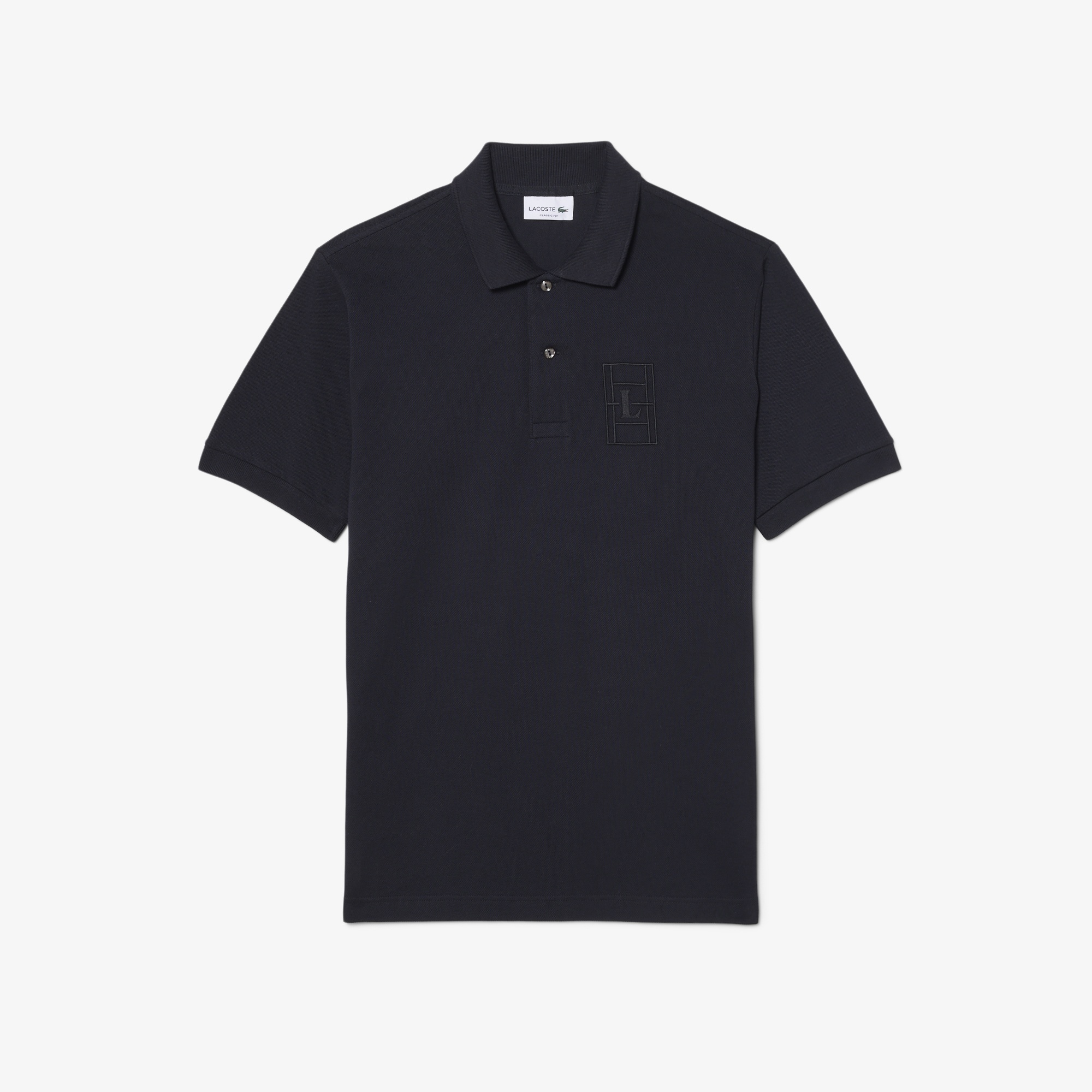 Erkek Classic Fit Koyu Gri Polo