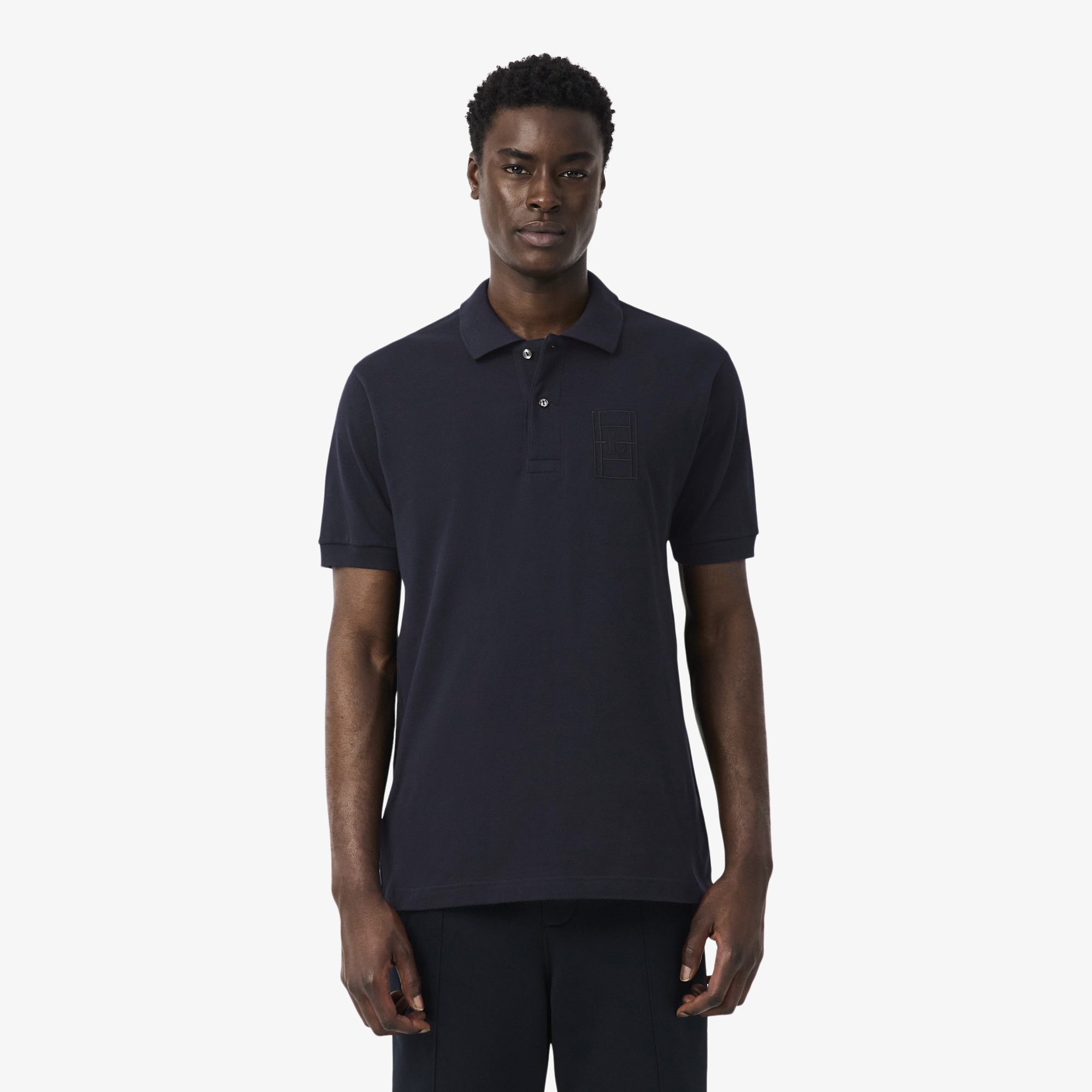 Erkek Classic Fit Koyu Gri Polo
