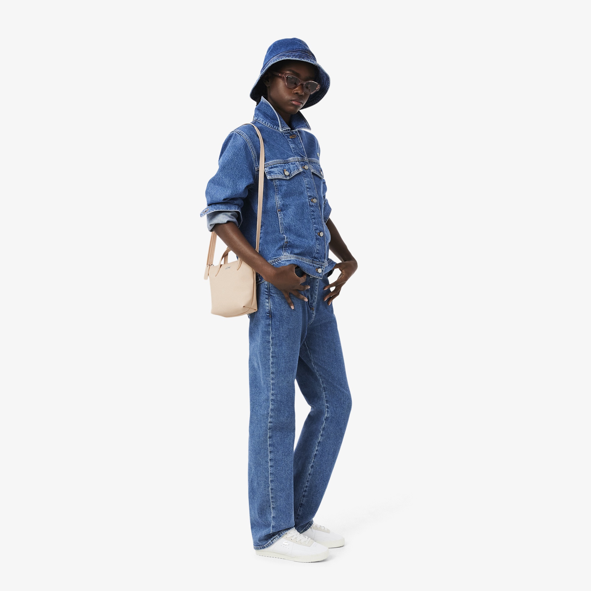 Mini L.12.12 Kadın Pembe Postacı Çantası