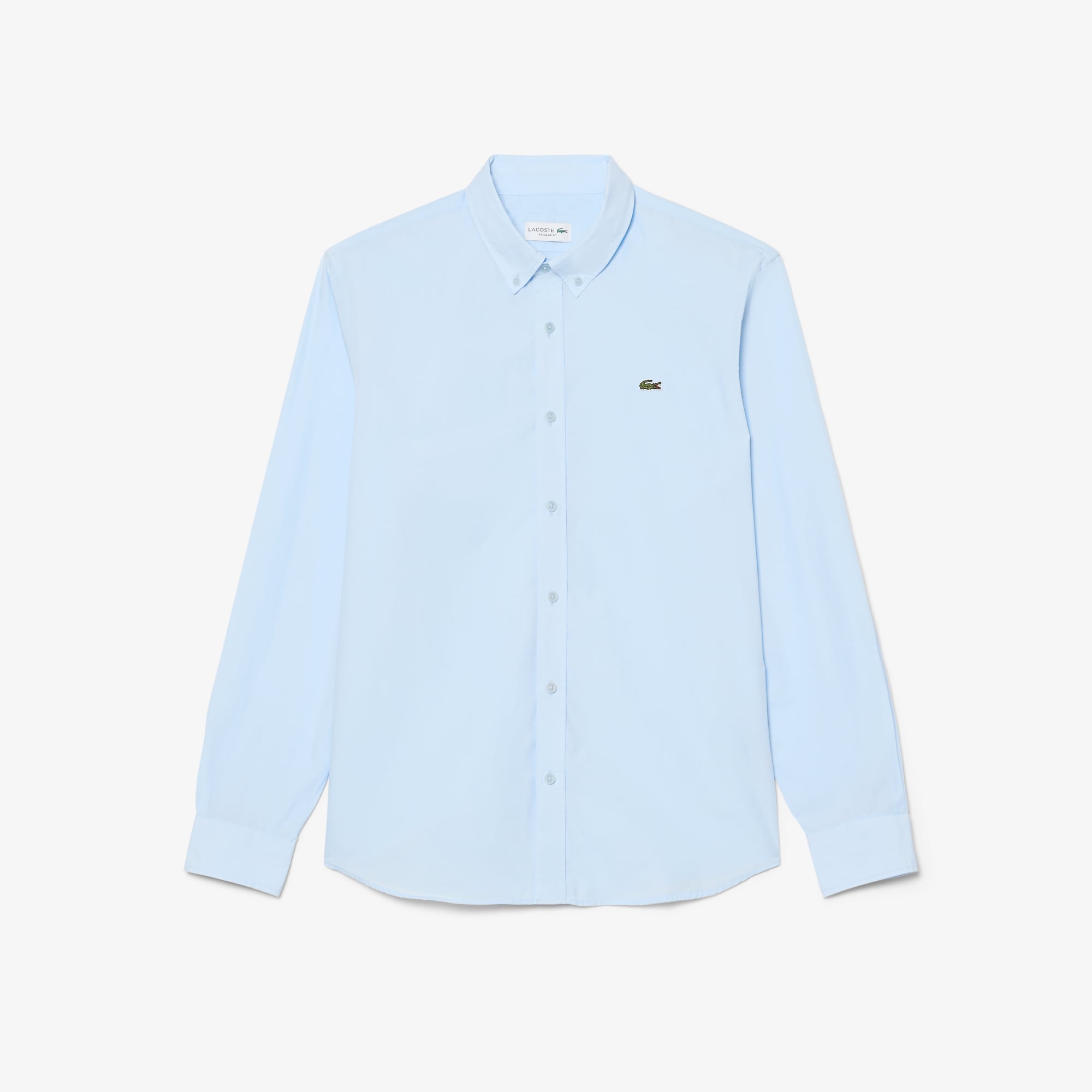 Lacoste Erkek Regular Fit Düğmeli Yaka Mavi Gömlek görsel 5