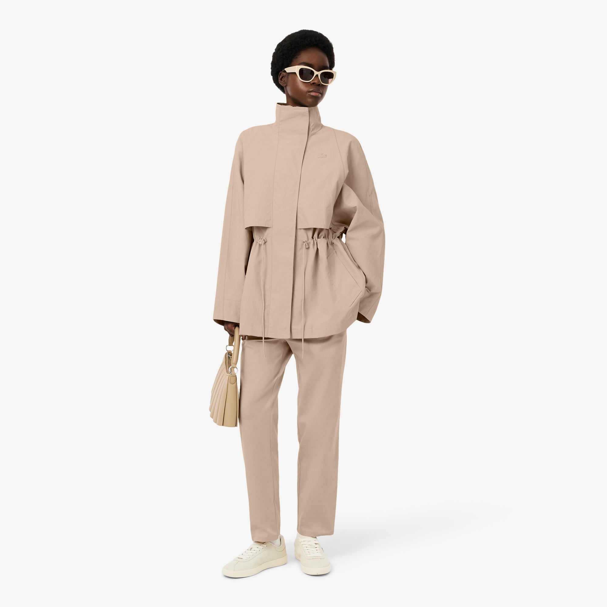 Kadın Oversize Fit Bej Ceket