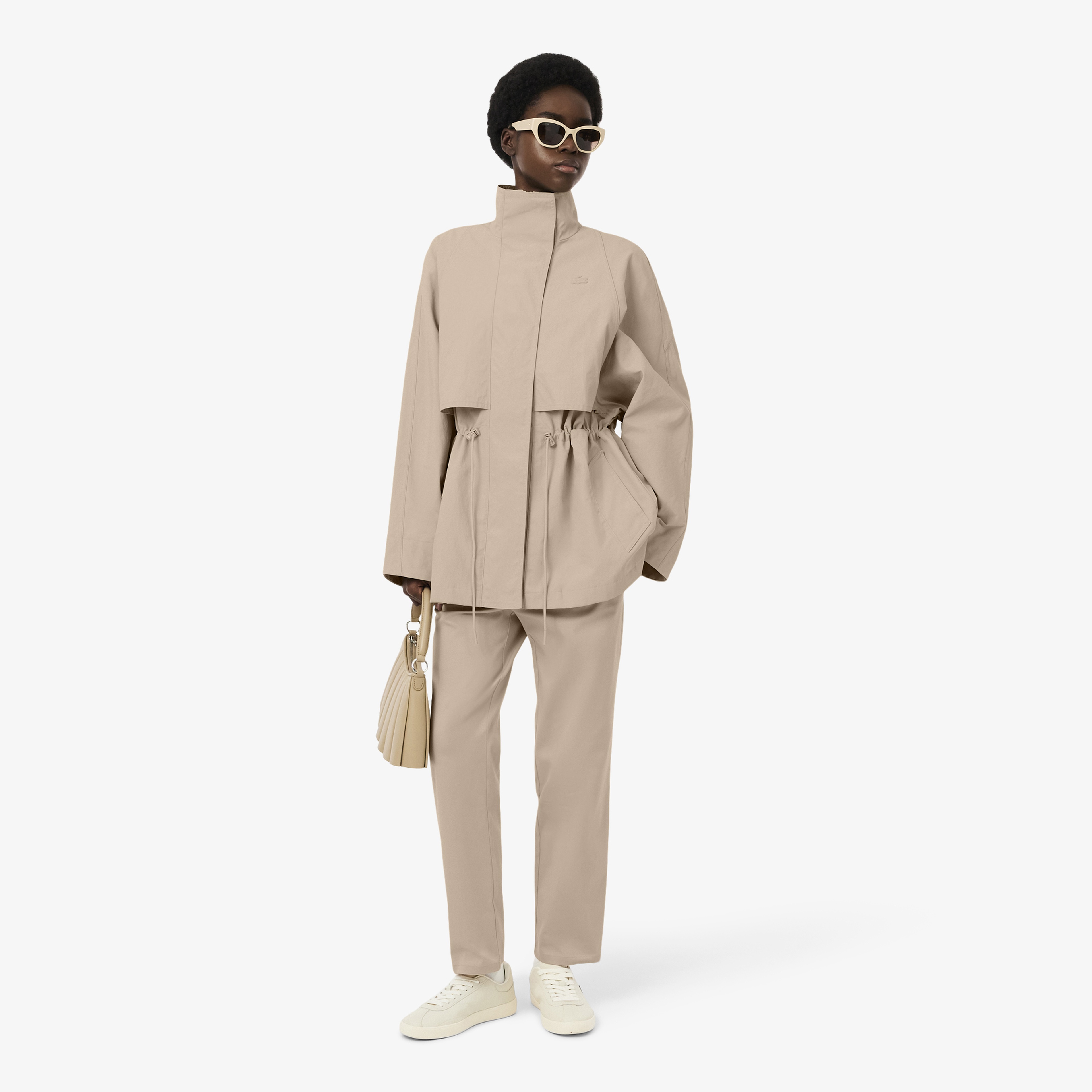 Kadın Oversize Fit Bej Ceket