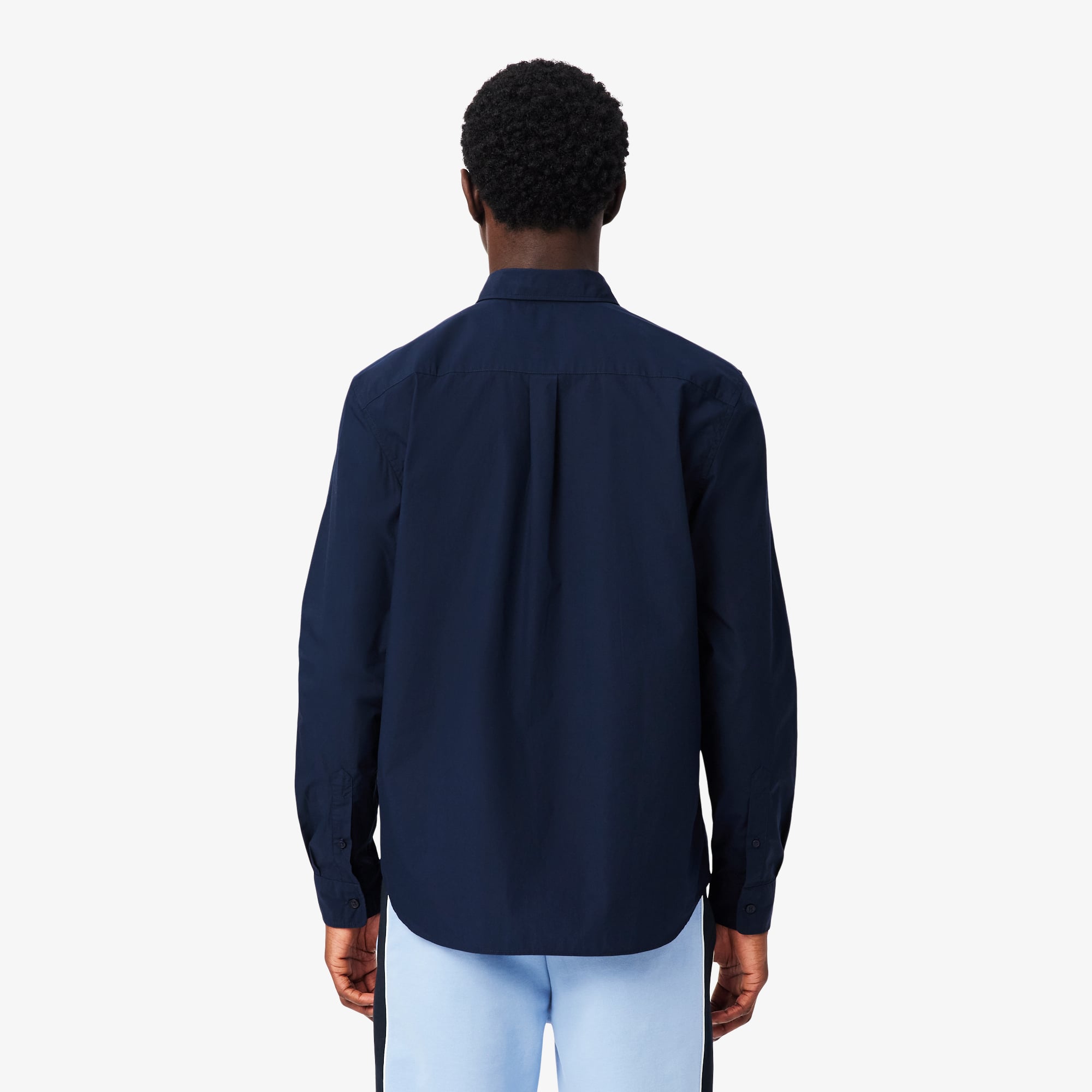 Lacoste Erkek Regular Fit Düğmeli Yaka Lacivert Gömlek görsel 3