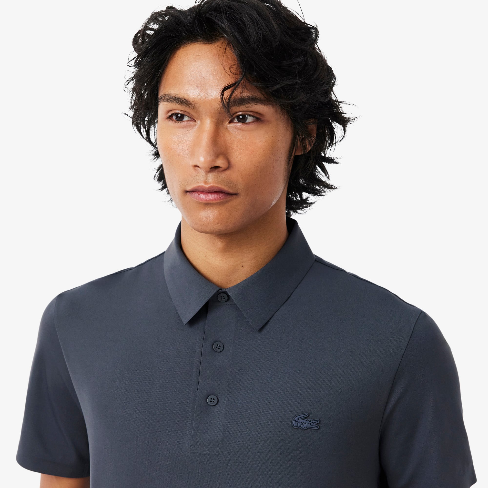 Lacoste Erkek Regular Fit Koyu Gri Commuter Polo görsel 2