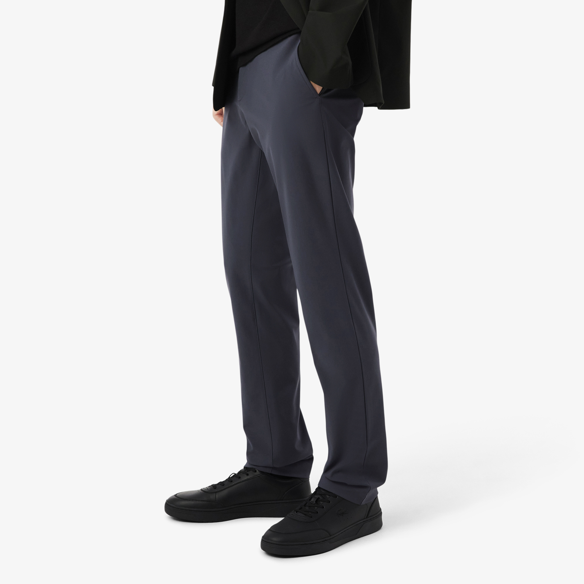 Lacoste Erkek Slim Fit Gri Chino Pantolon görsel 2