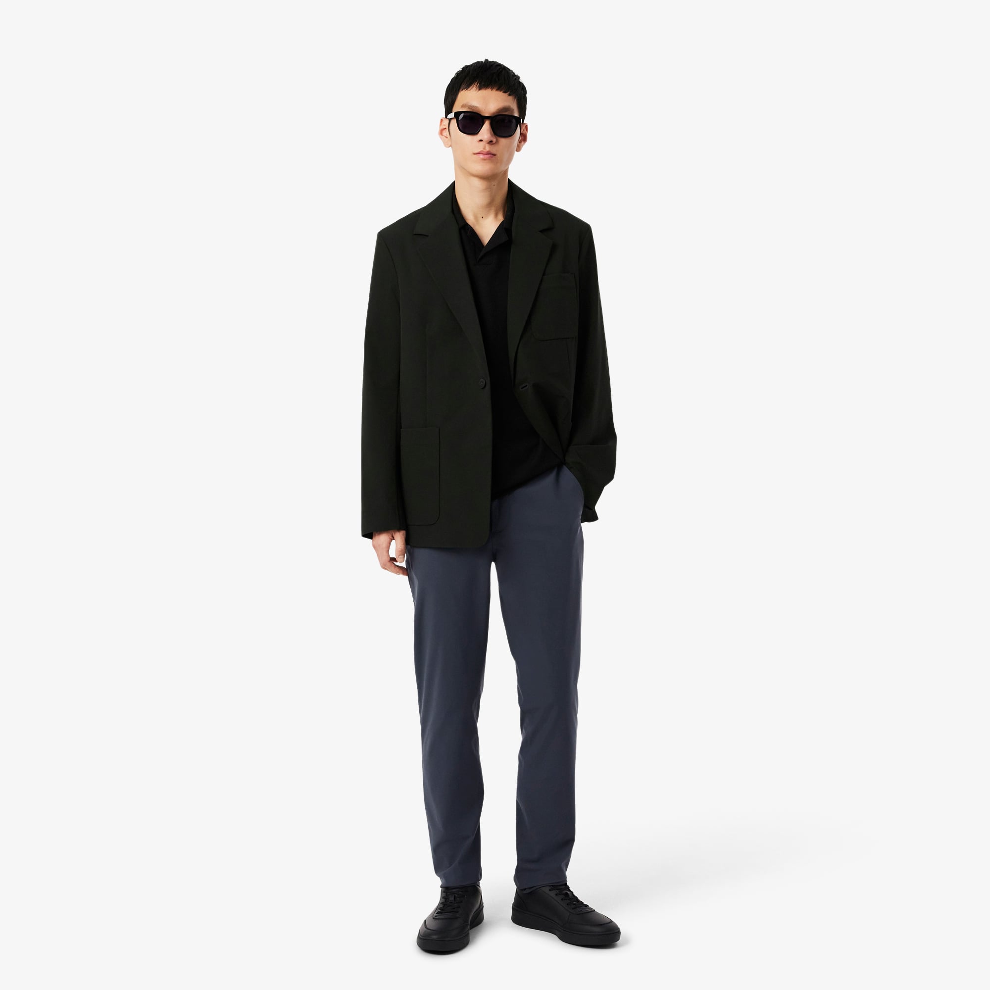 Lacoste Erkek Slim Fit Gri Chino Pantolon