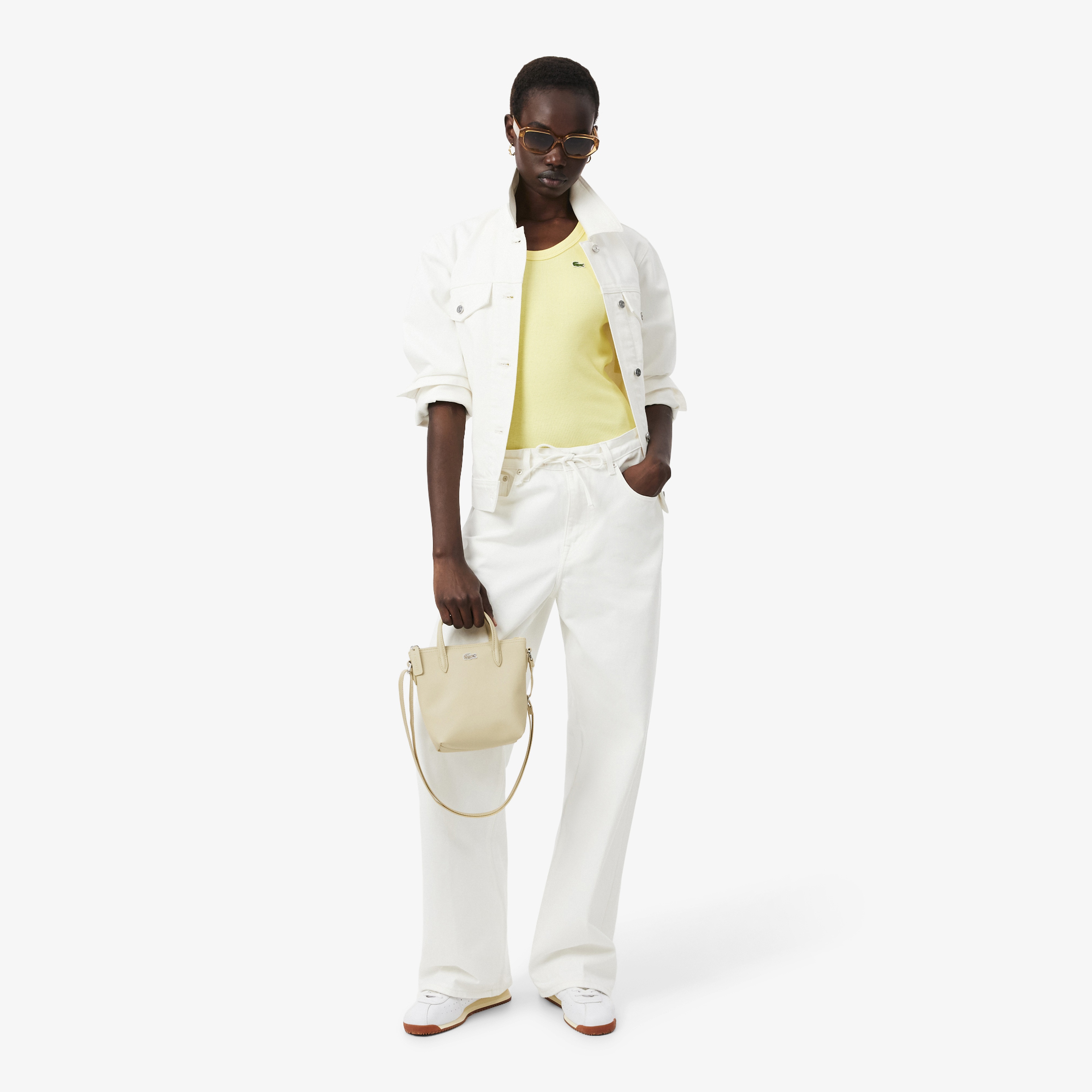 Mini L.12.12 Kadın Bej Omuz Çantası