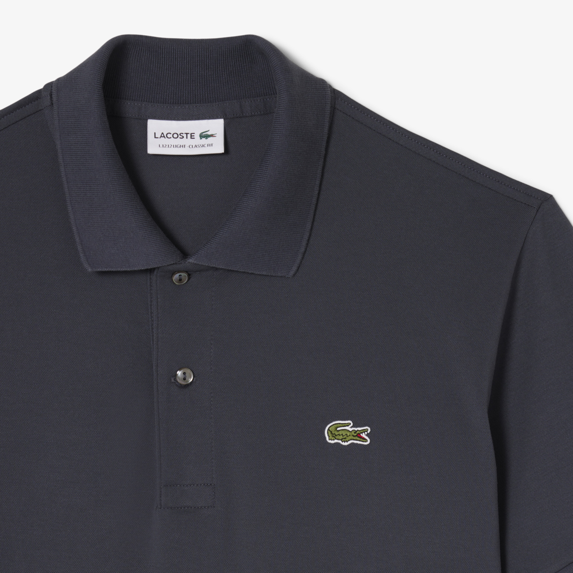 Lacoste L.12.12 Light Erkek Classic Fit Koyu Gri Polo görsel 6