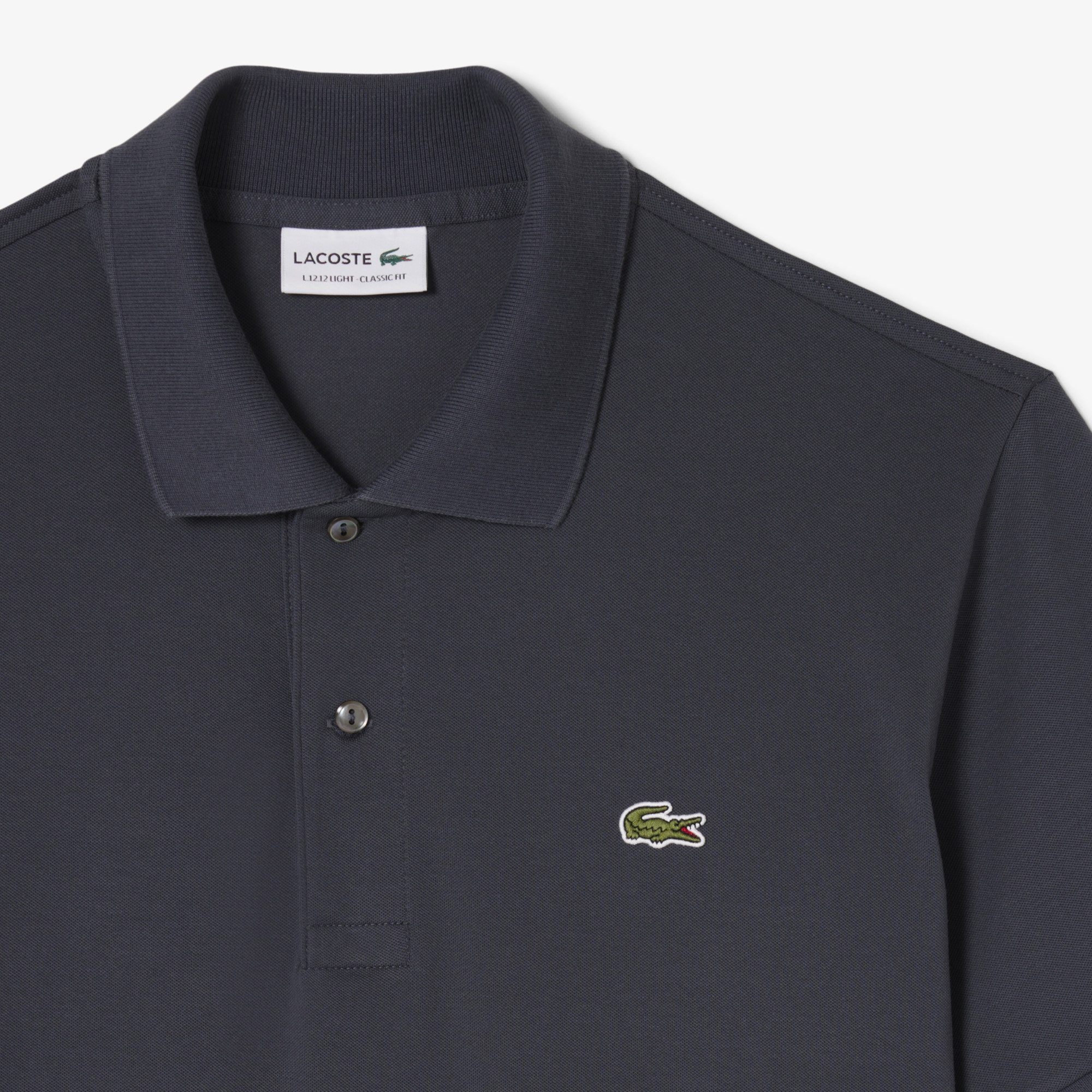 L.12.12 Light Erkek Classic Fit Koyu Gri Polo