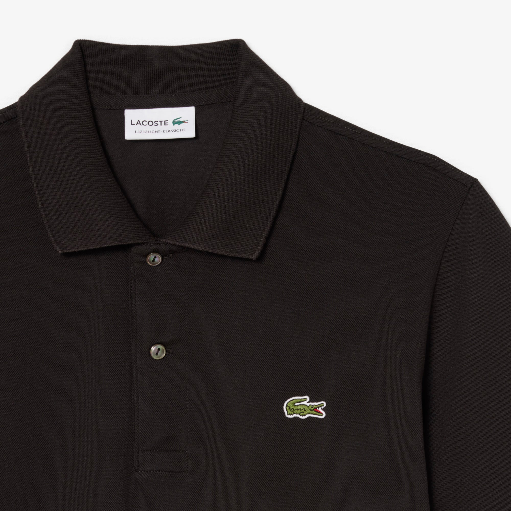 Lacoste L.12.12 Light Erkek Classic Fit Koyu Kahverengi Polo görsel 6