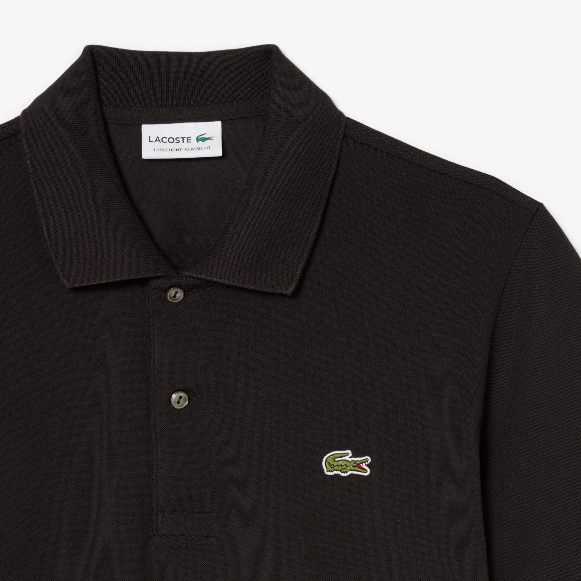 L.12.12 Light Erkek Classic Fit Koyu Kahverengi Polo