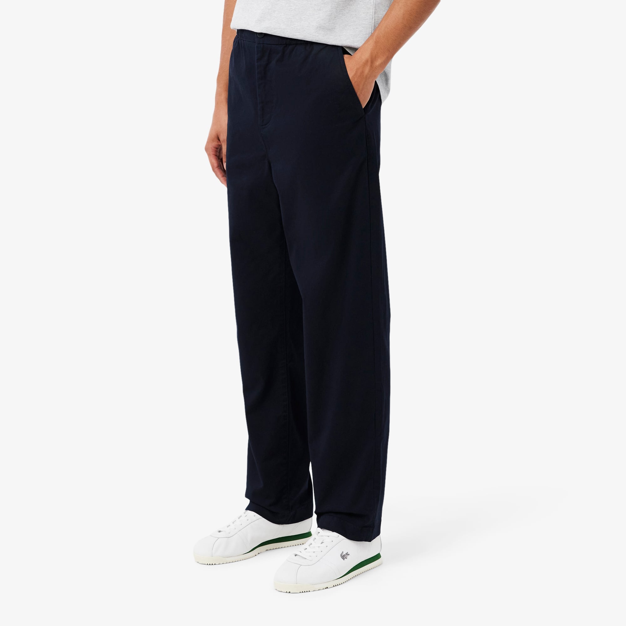 Lacoste Erkek Regular Fit Lacivert Chino Pantolon görsel 2