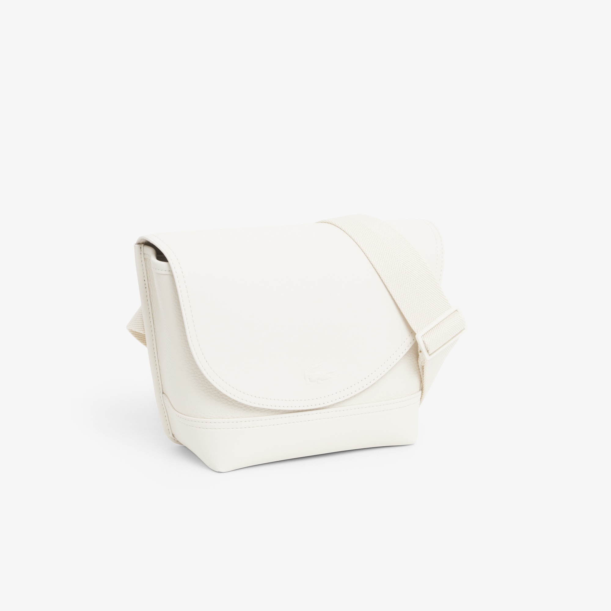 Club Lacoste Unisex Deri Beyaz Postacı Çantası