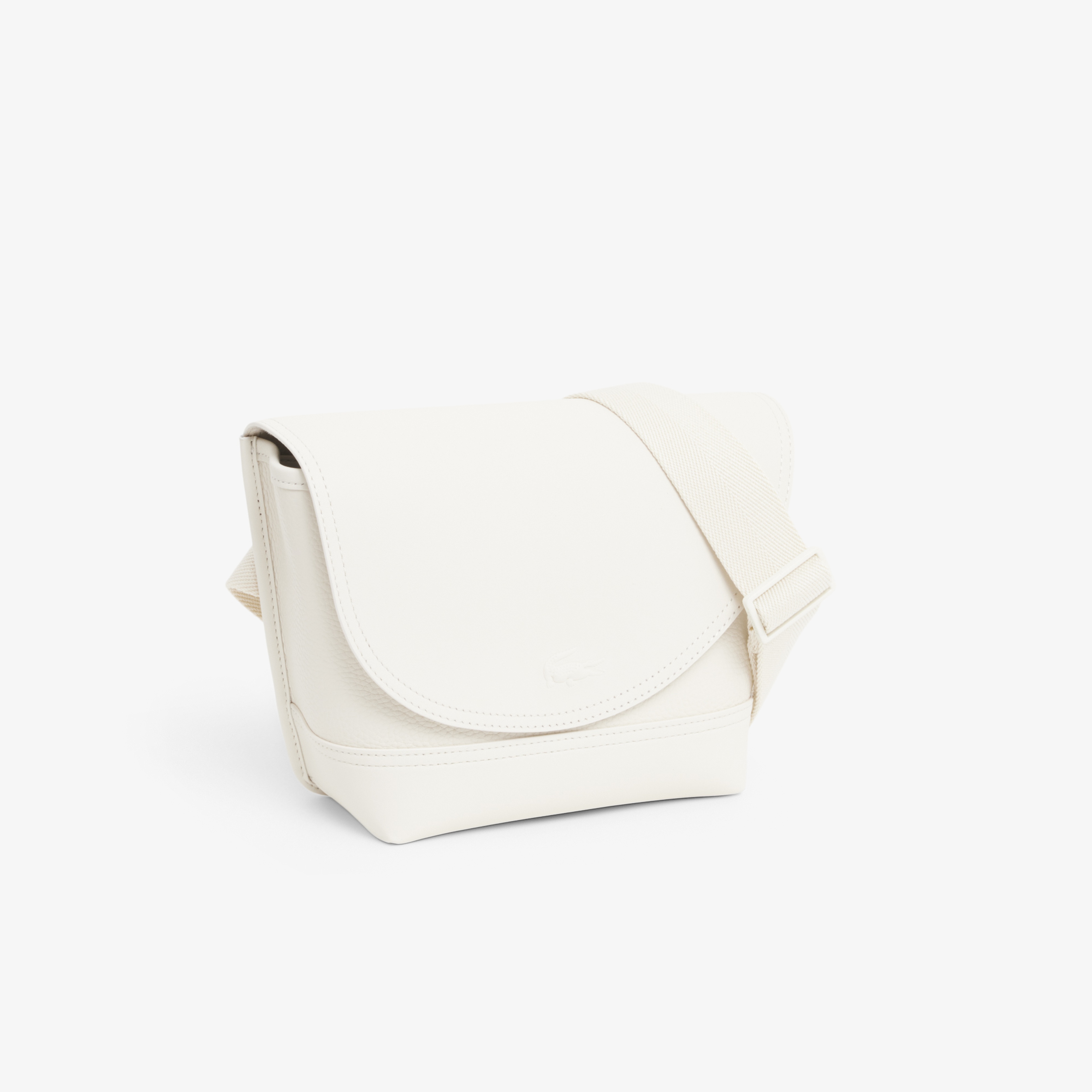 Club Lacoste Unisex Deri Beyaz Postacı Çantası