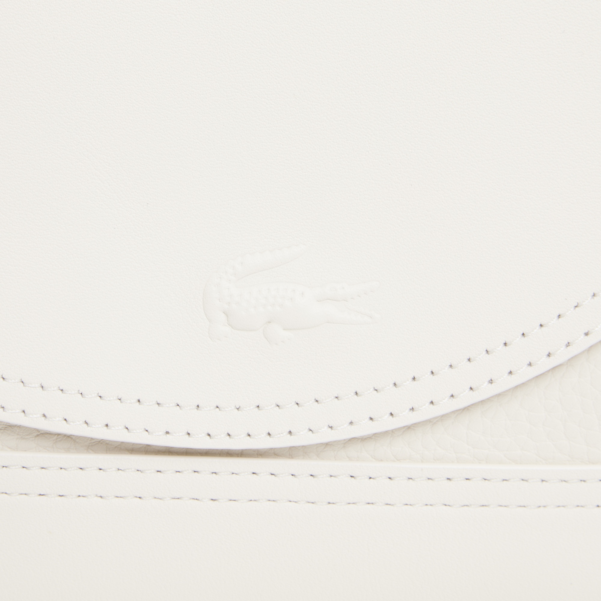 Club Lacoste Unisex Deri Beyaz Postacı Çantası