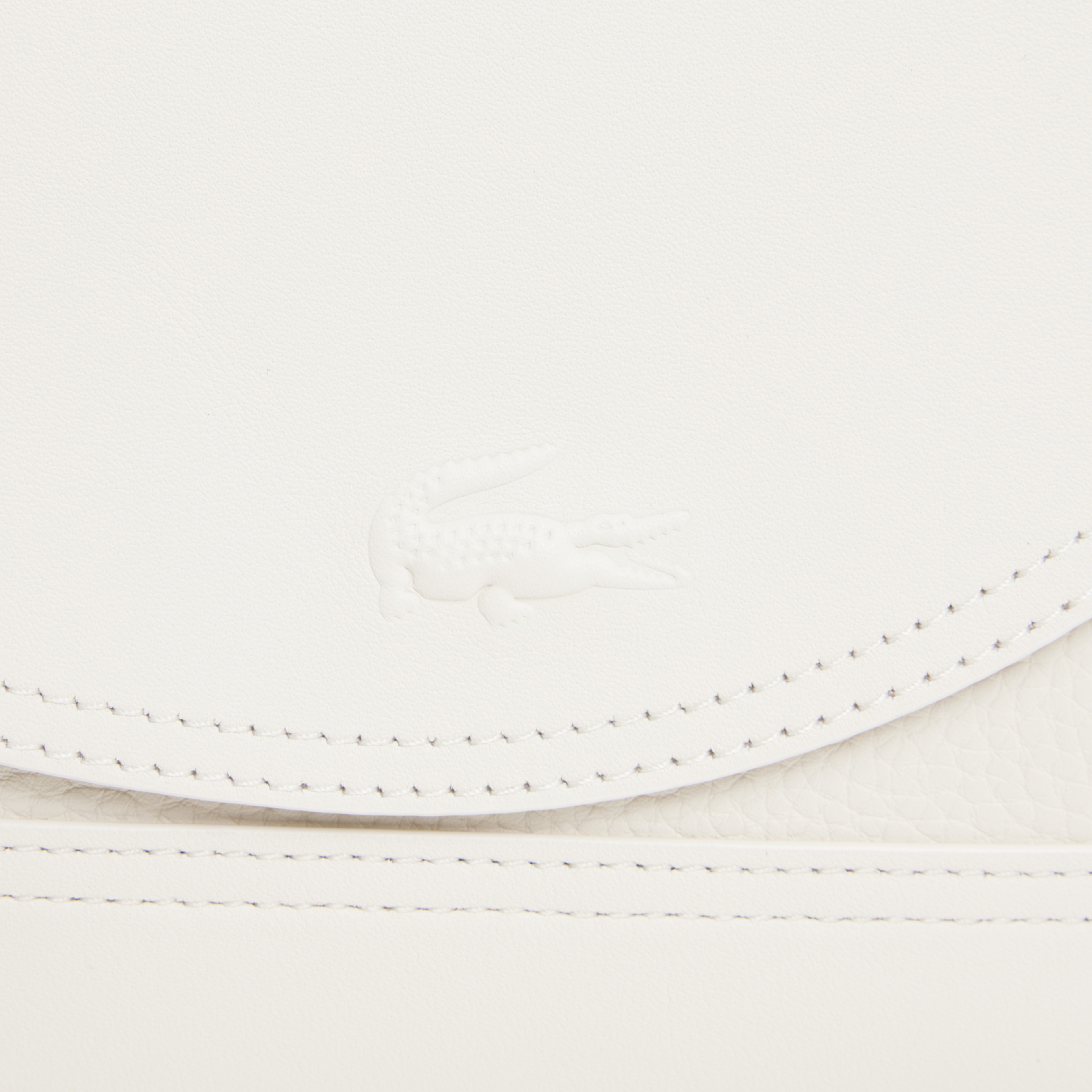 Club Lacoste Unisex Deri Beyaz Postacı Çantası