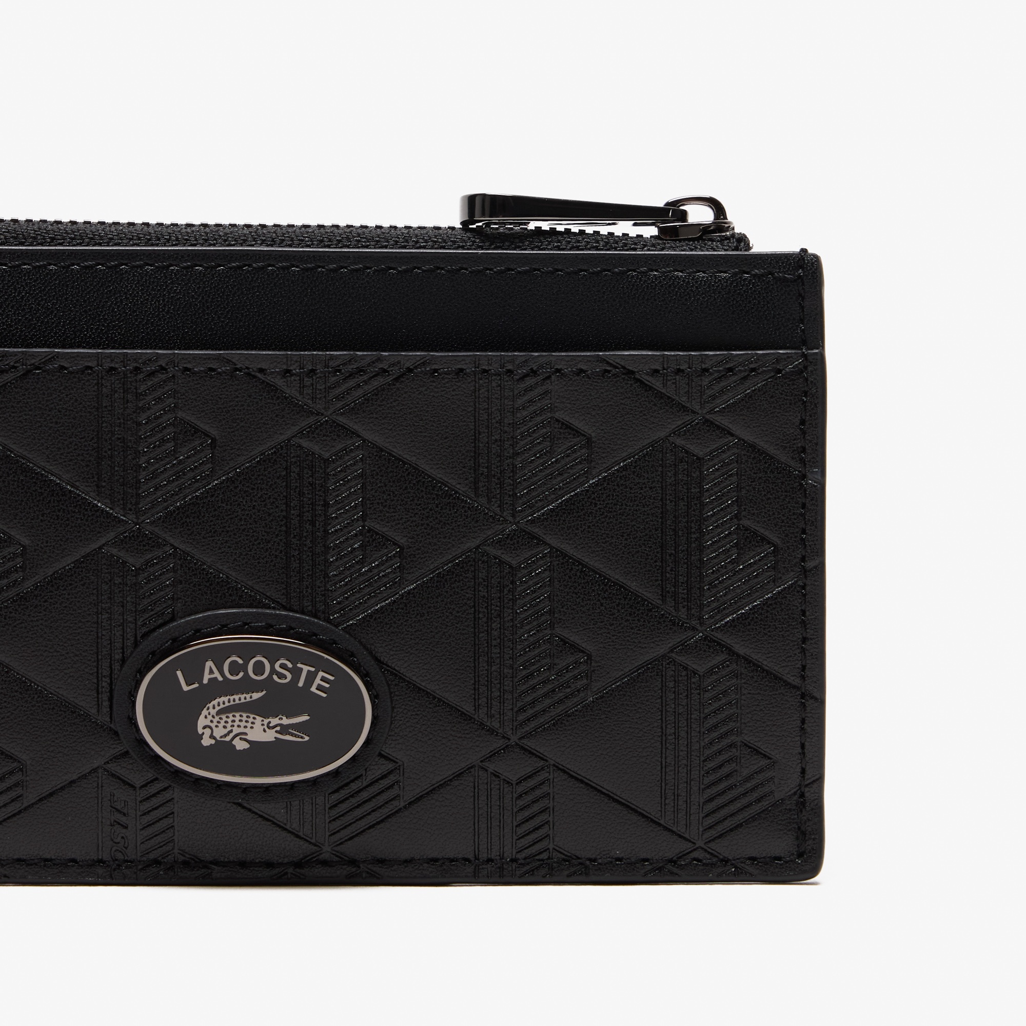 Erkek Monogram Deri Siyah Kartlık