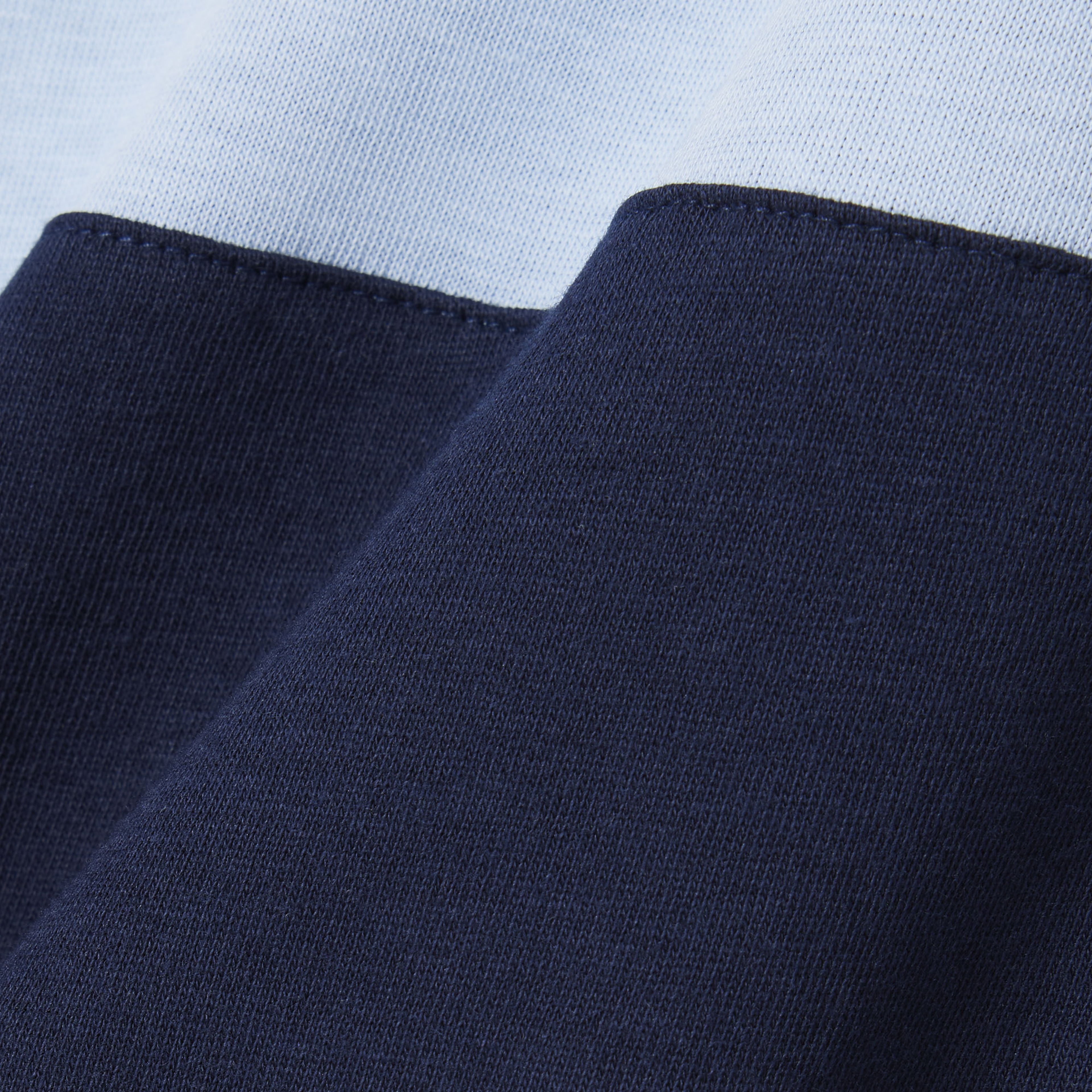 Erkek Regular Fit Bisiklet Yaka Renk Bloklu Lacivert T-Shirt