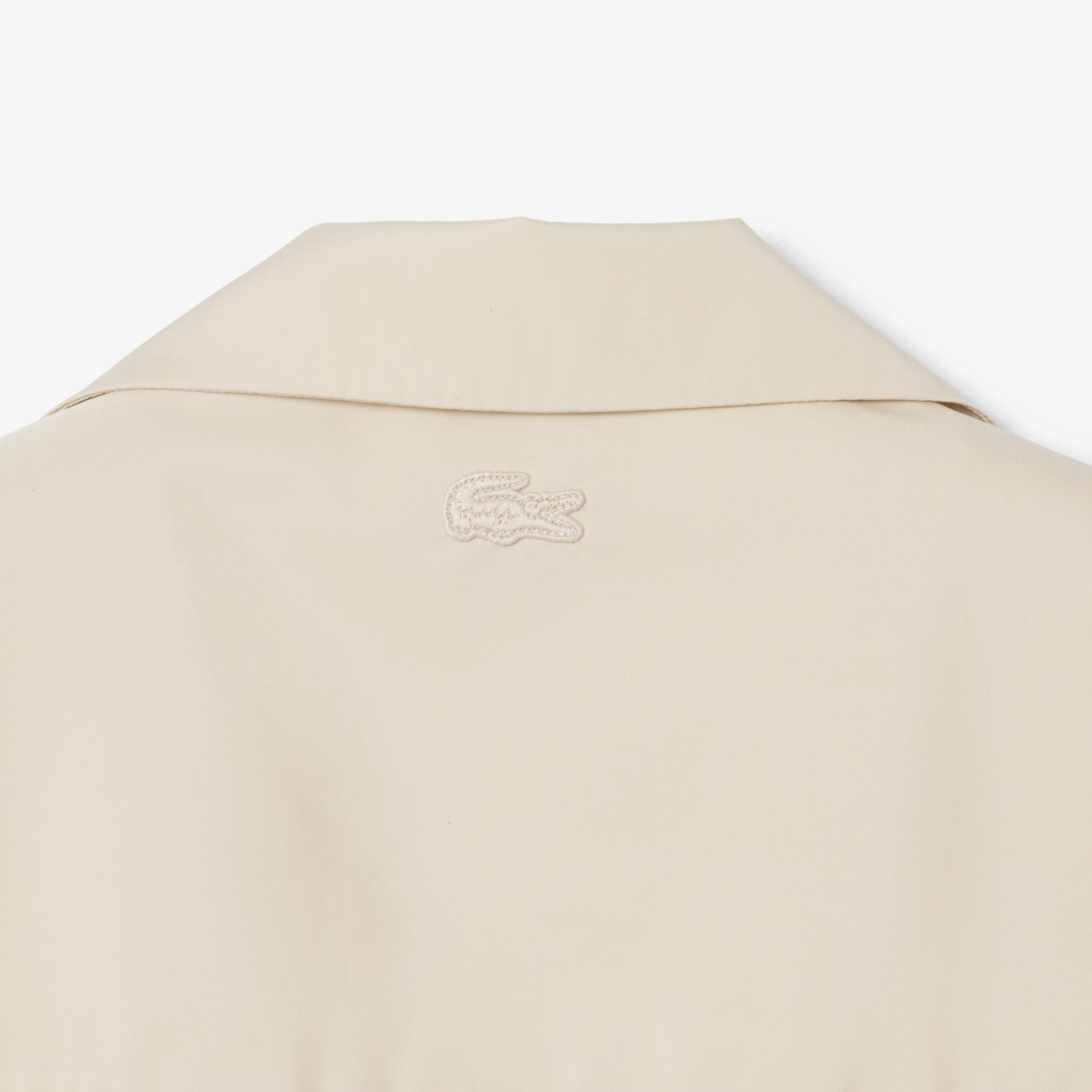 SS26 RUNWAY Unisex Relaxed Fit Kısa Kollu Desenli Bej Gömlek