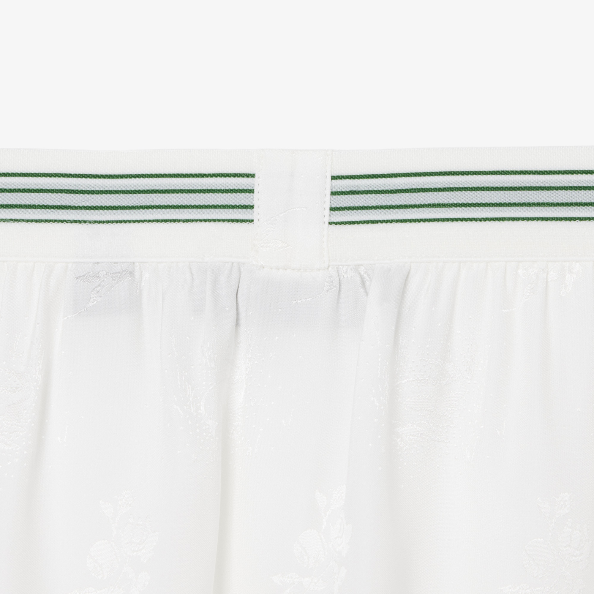 SS26 RUNWAY Kadın Desenli Beyaz Etek