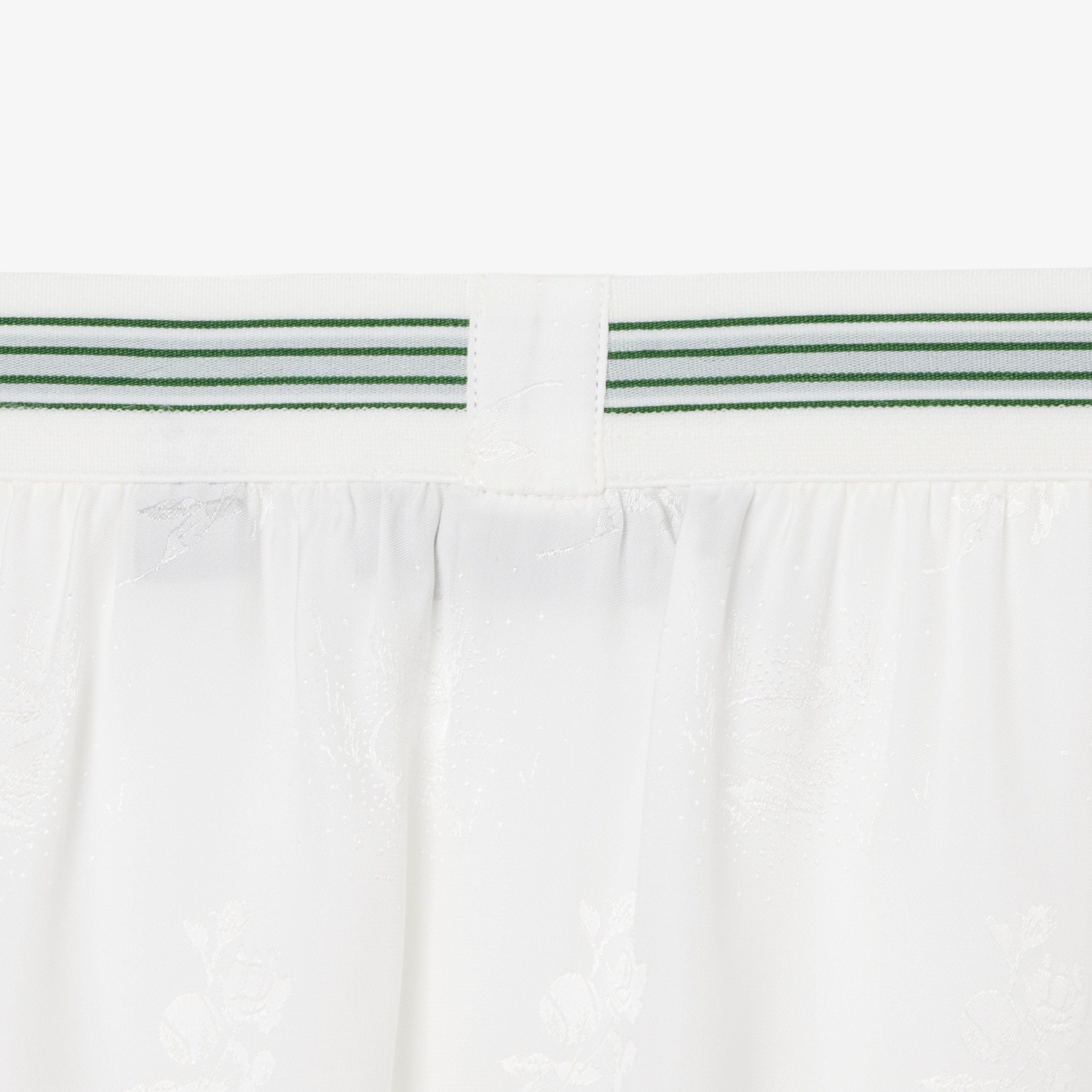 SS26 RUNWAY Kadın Desenli Beyaz Etek