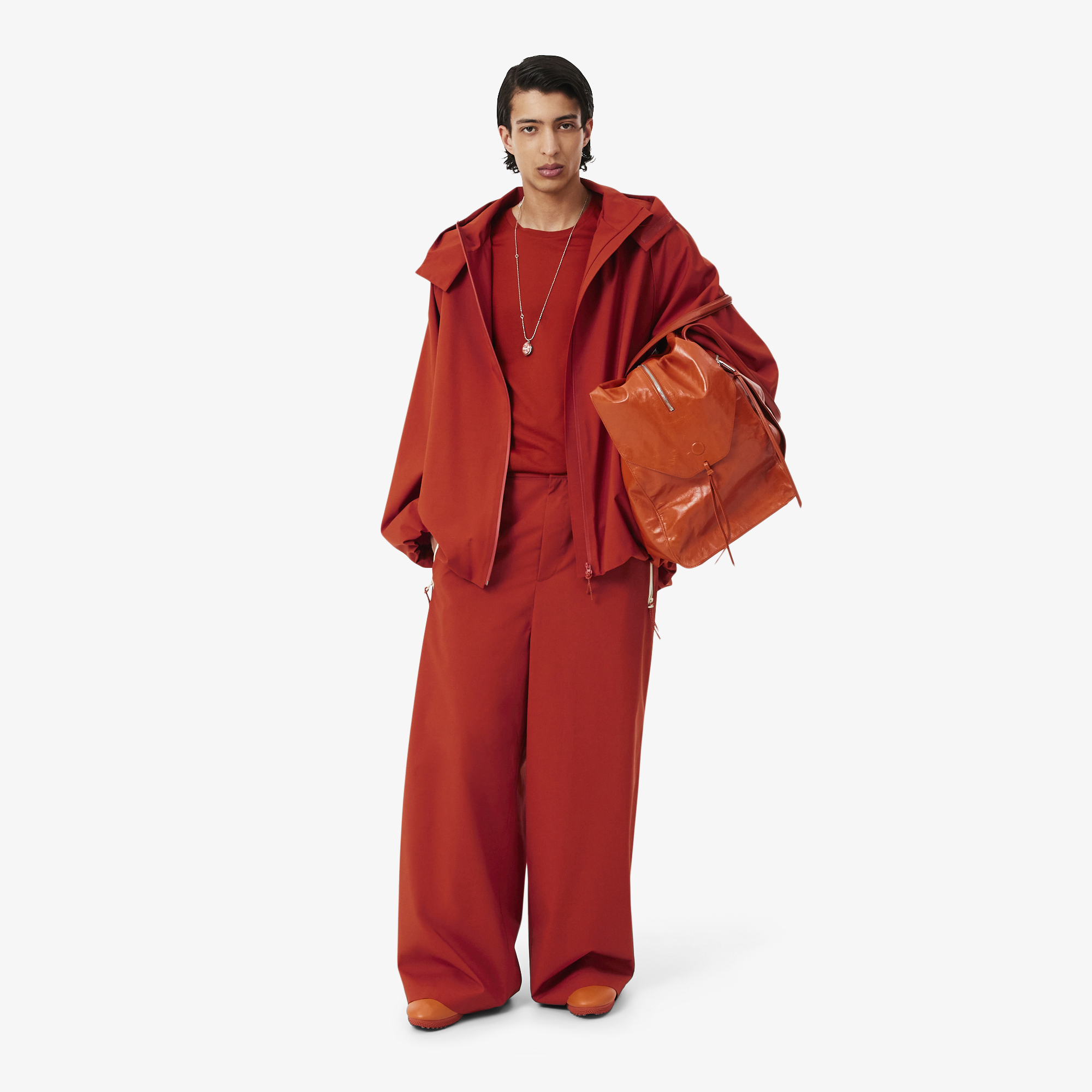 Lacoste SS26 RUNWAY Unisex Turuncu Yağmurluk görsel 4