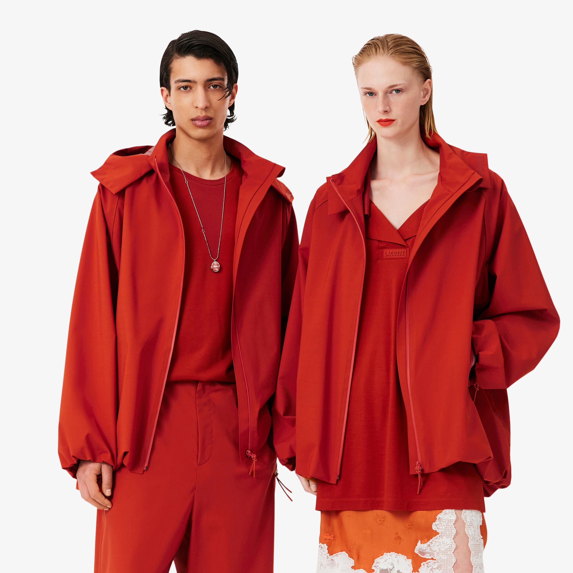 Lacoste SS26 RUNWAY Unisex Turuncu Yağmurluk