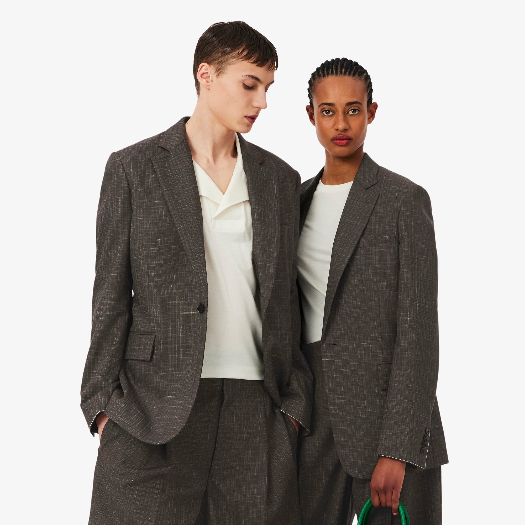 Lacoste SS26 RUNWAY Unisex Yün Kahverengi Blazer