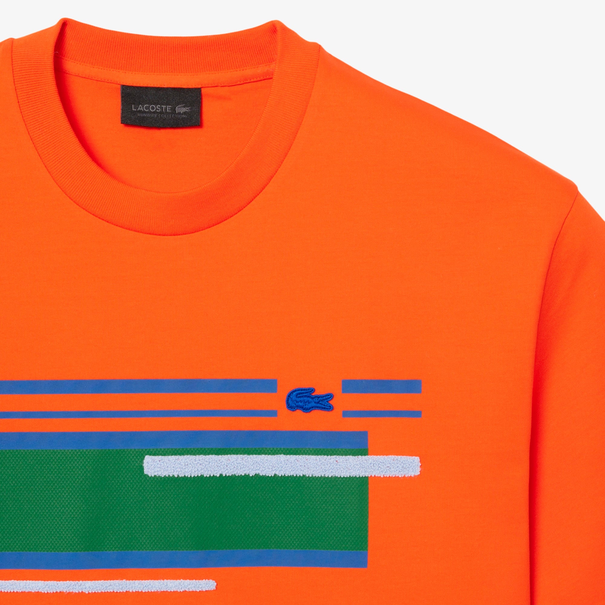 SS26 RUNWAY Unisex Classic Fit Bisiklet Yaka Baskılı Turuncu T-Shirt