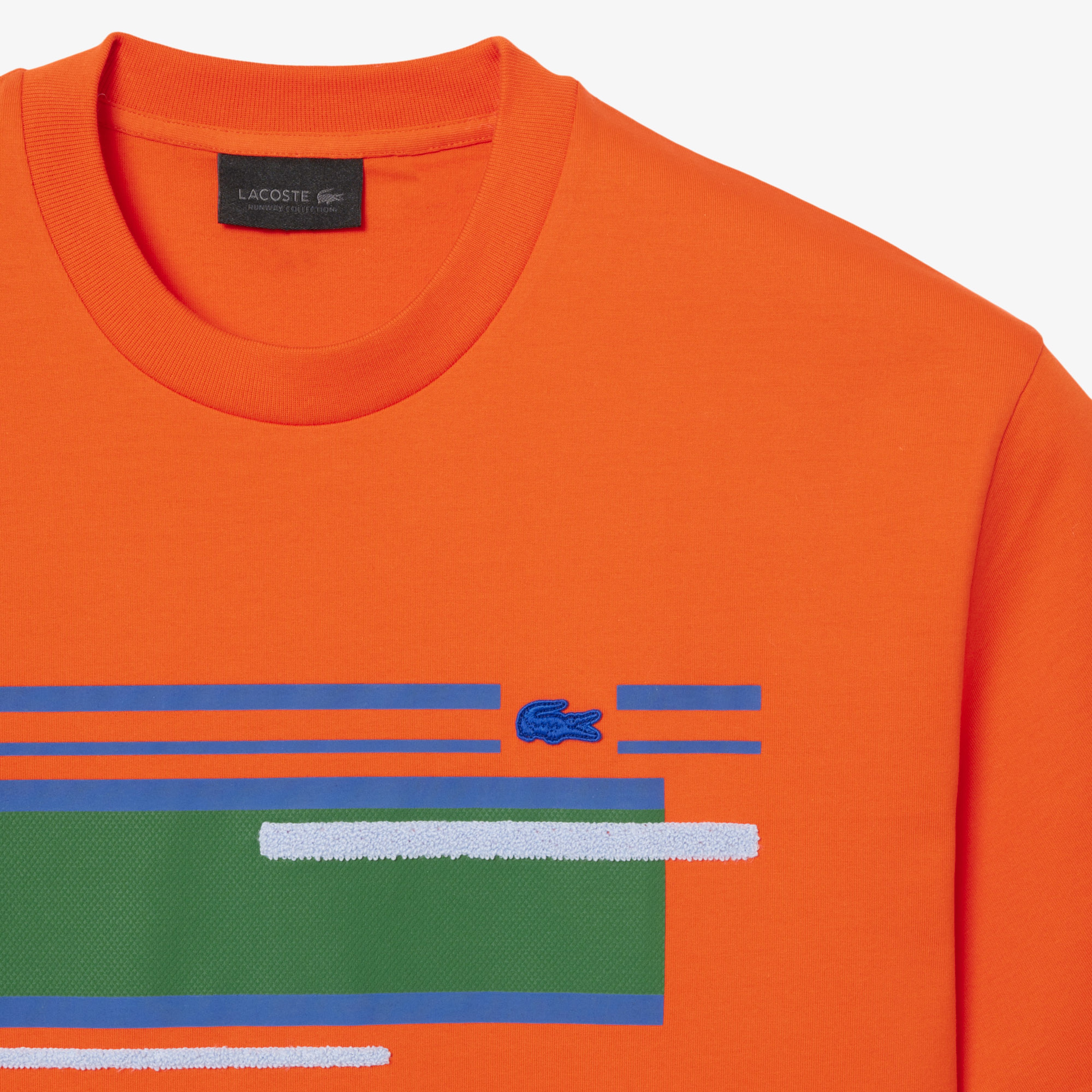 SS26 RUNWAY Unisex Classic Fit Bisiklet Yaka Baskılı Turuncu T-Shirt