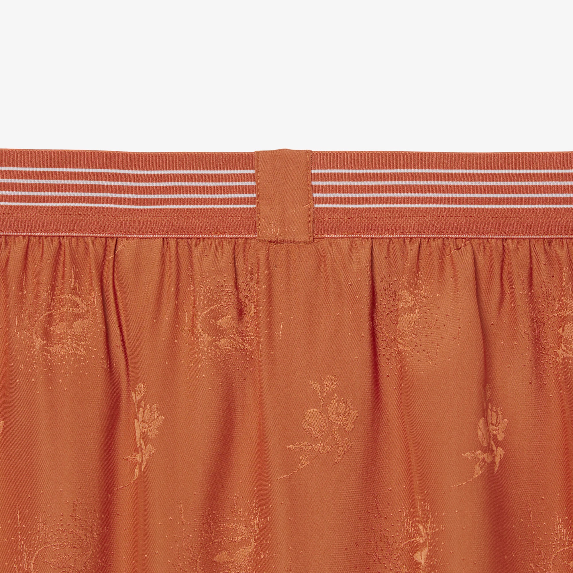 SS26 RUNWAY Kadın Desenli Turuncu Etek