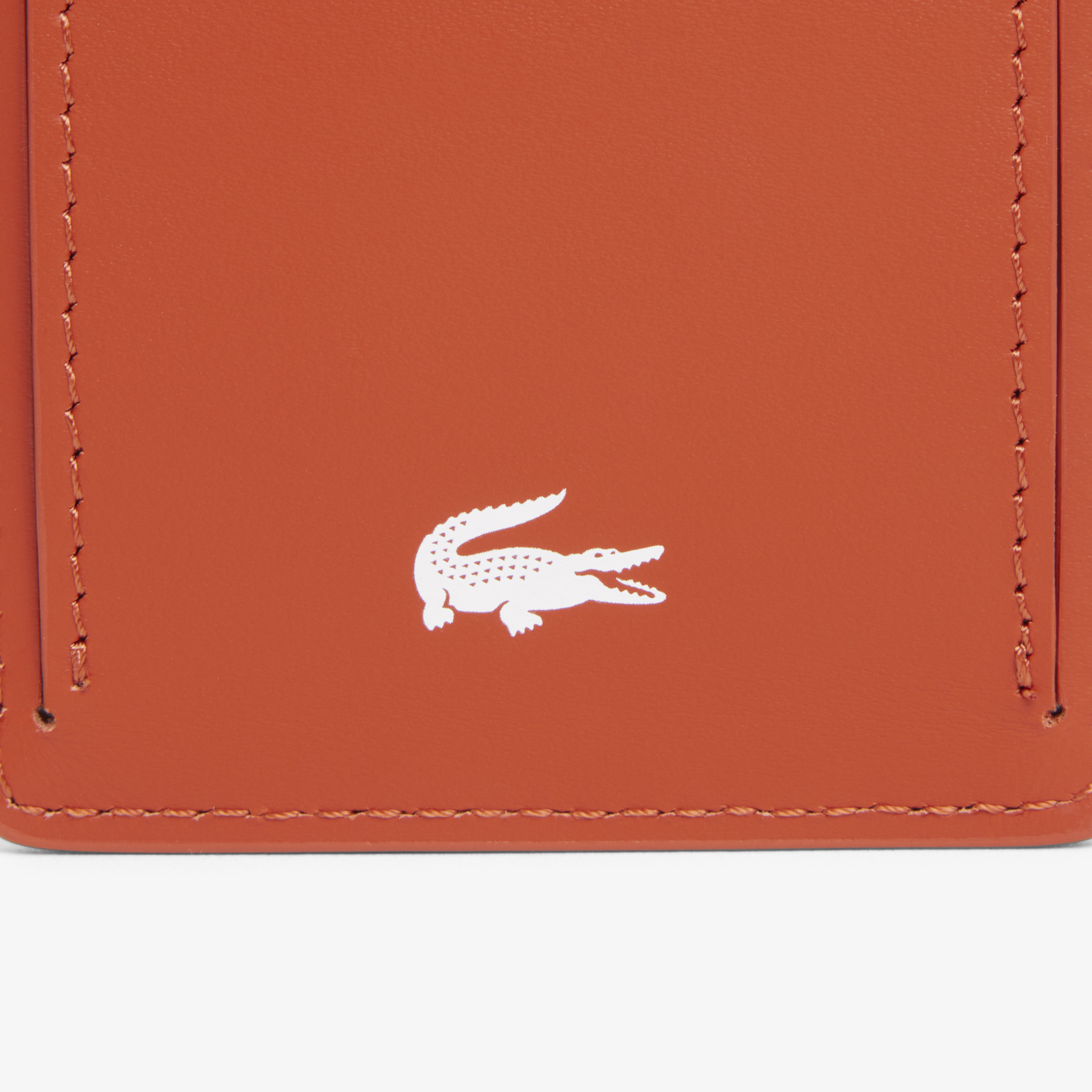 Lacoste SS26 RUNWAY Kadın Deri Turuncu Kartlık görsel 3