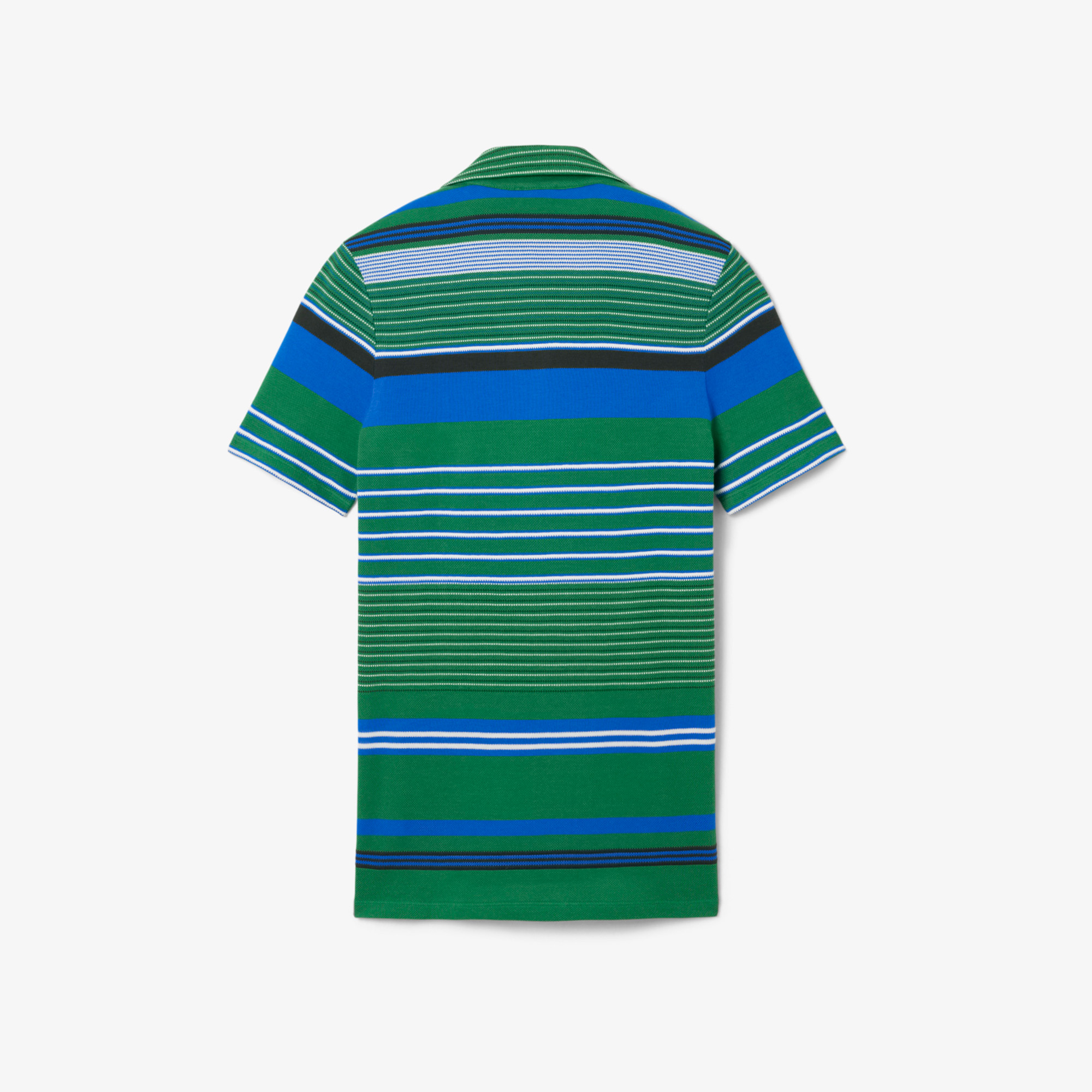 Lacoste SS26 RUNWAY Erkek Çizgili Yeşil Polo görsel 6