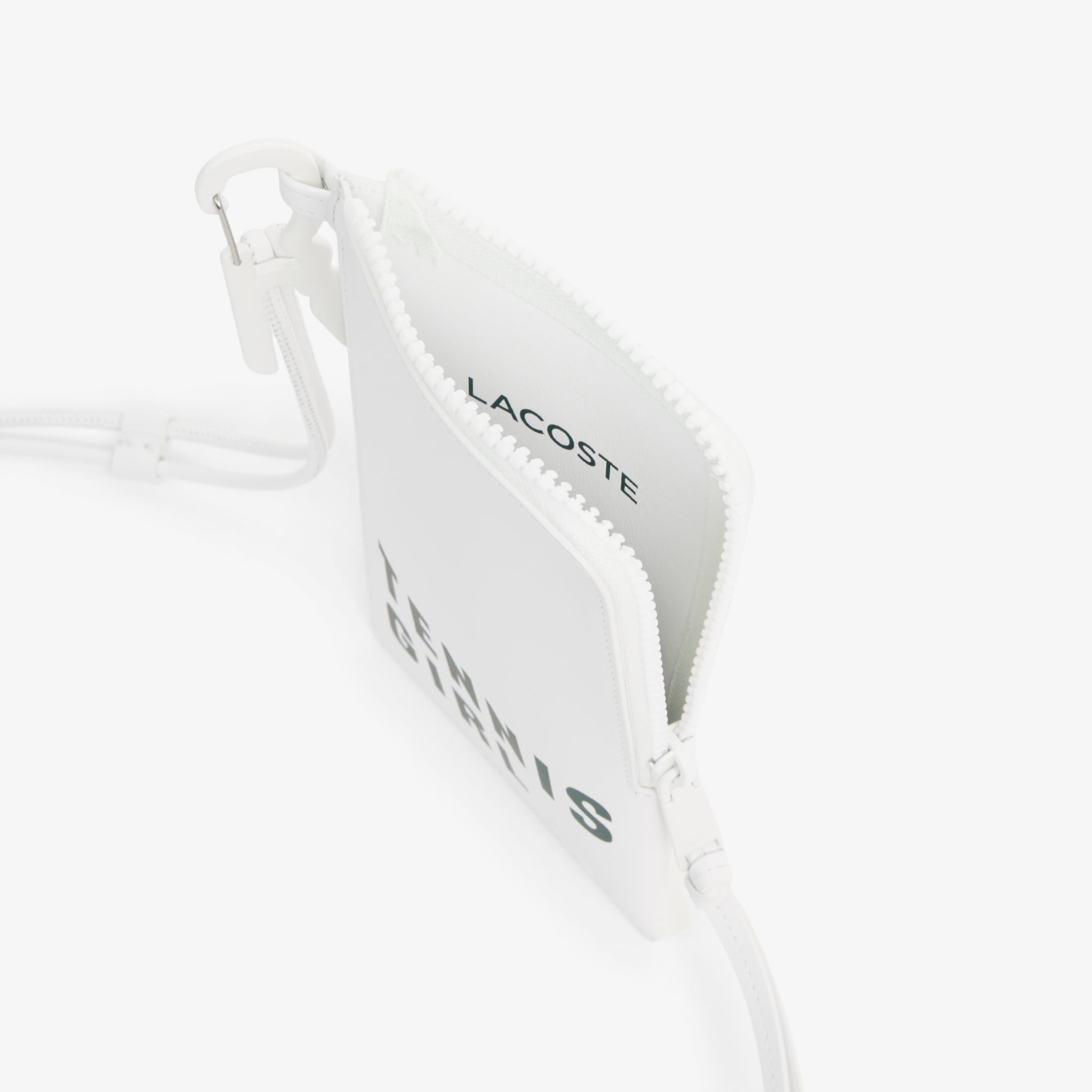 Lacoste SS26 RUNWAY Kadın Deri Beyaz Cüzdan görsel 4