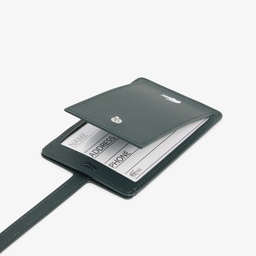 SS26 RUNWAY Kadın Deri Koyu Yeşil Kartlık Yeşil