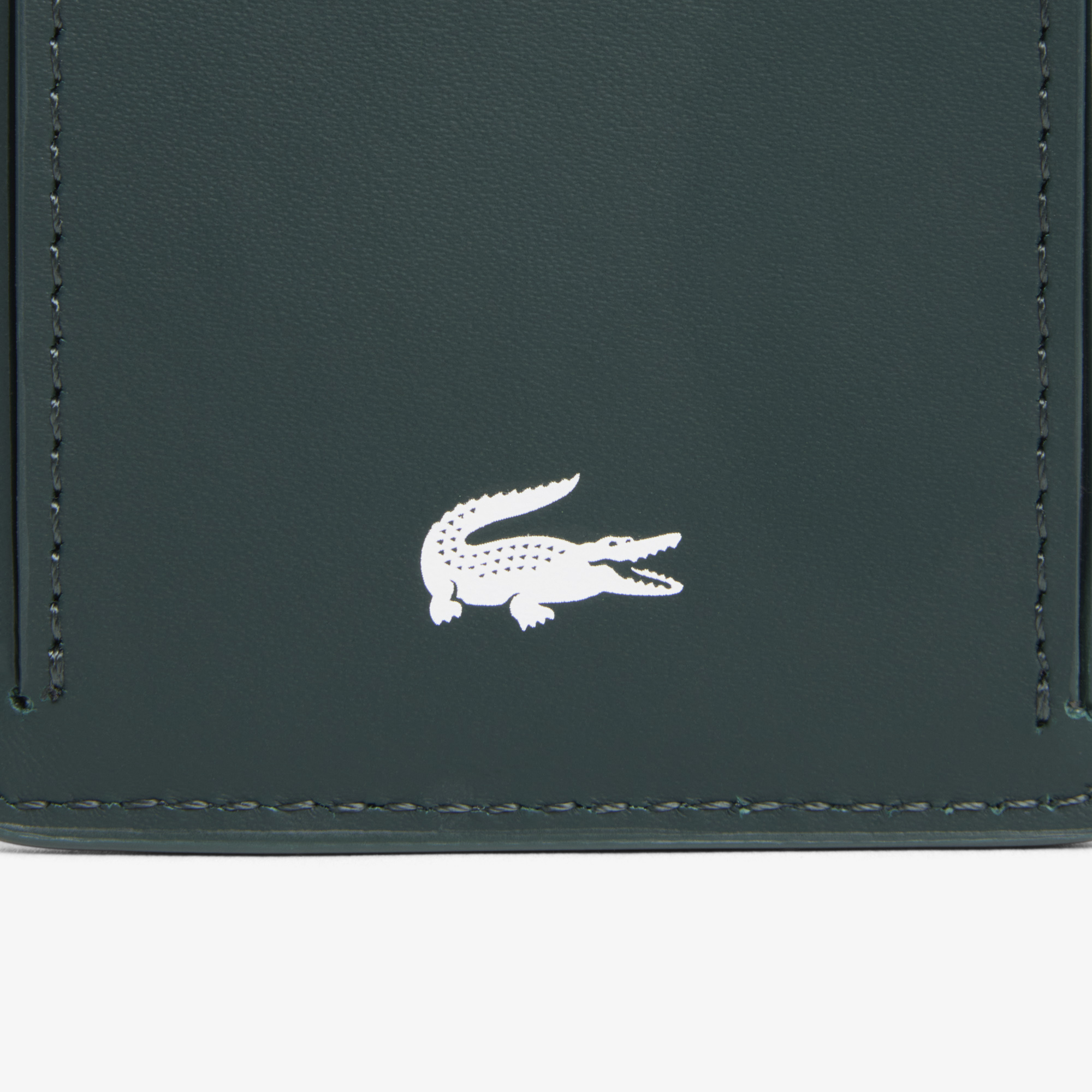 Lacoste SS26 RUNWAY Kadın Deri Koyu Yeşil Kartlık görsel 3