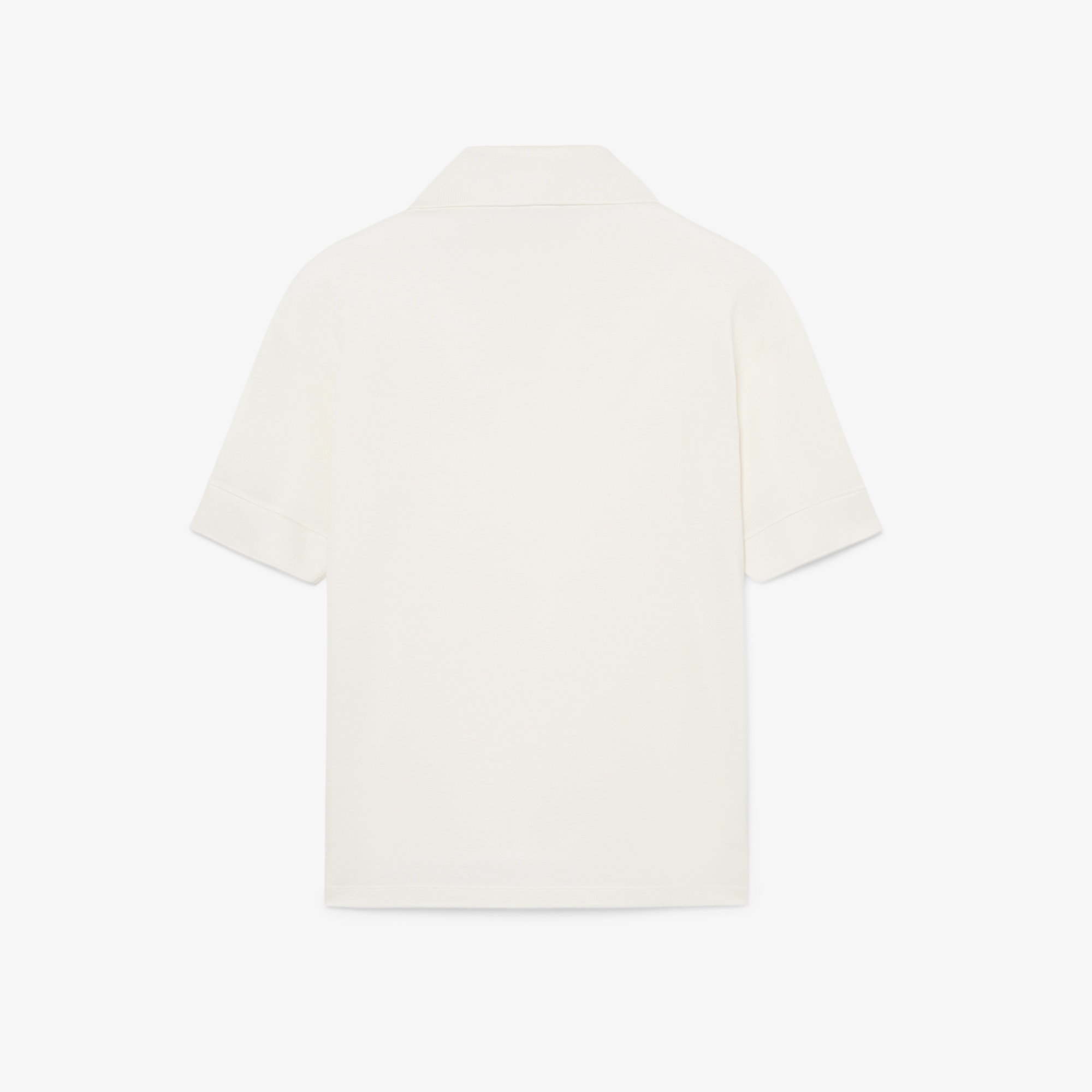 SS26 RUNWAY Unisex Oversize Fit İpek Beyaz Polo