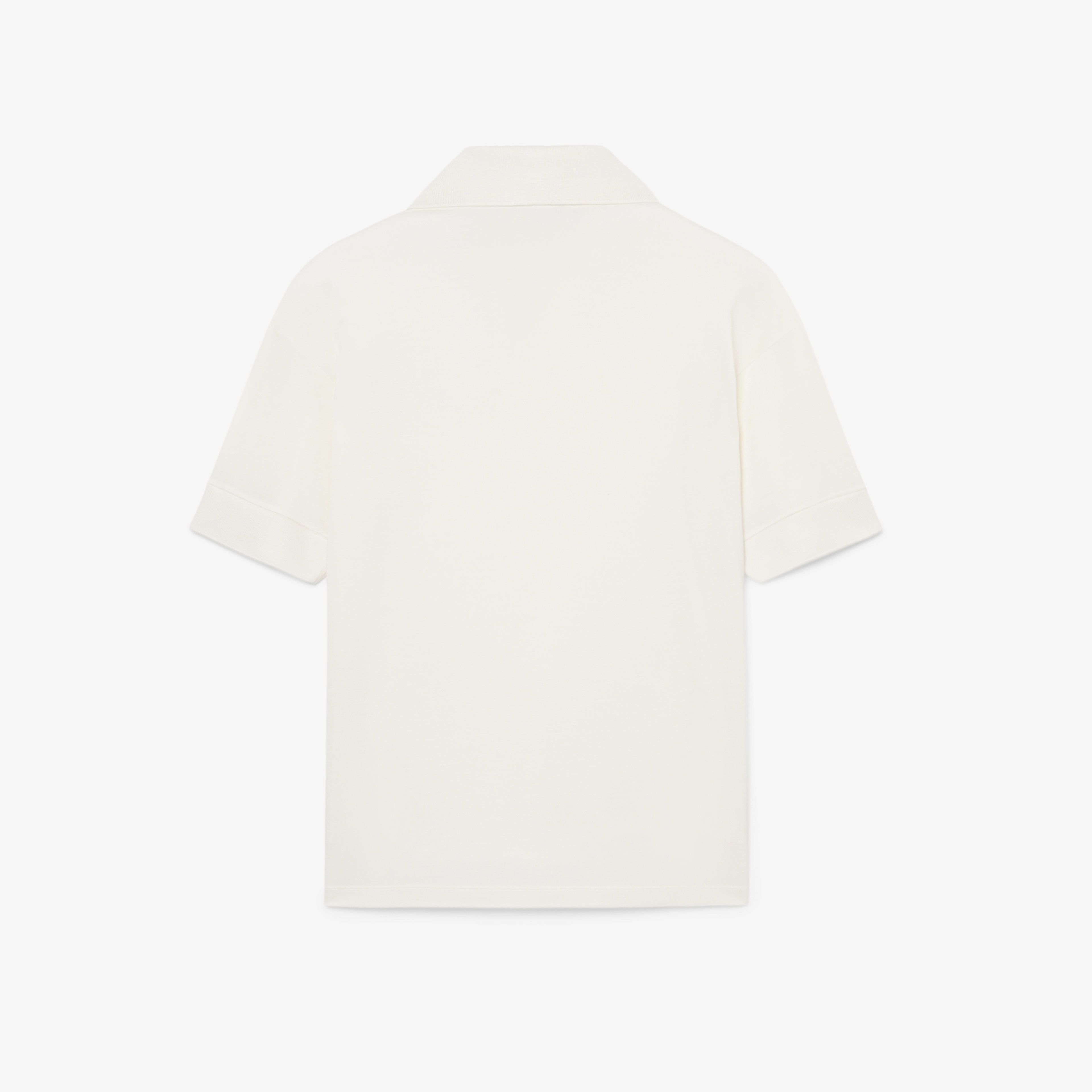 SS26 RUNWAY Unisex Oversize Fit İpek Beyaz Polo