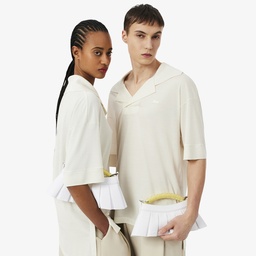 SS26 RUNWAY Lenglen Kadın Deri Beyaz Omuz Çantası Beyaz