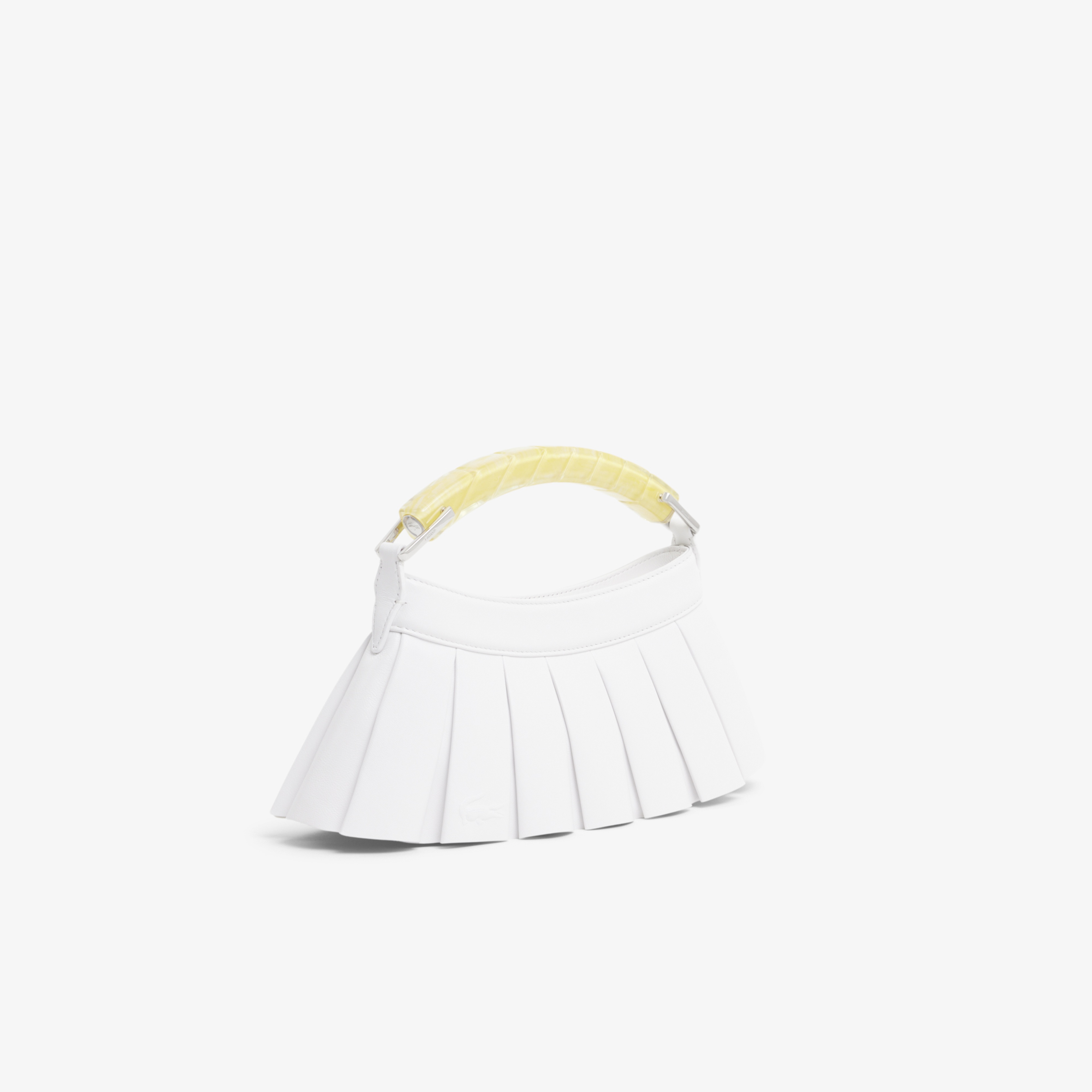 SS26 RUNWAY Lenglen Kadın Deri Beyaz Omuz Çantası