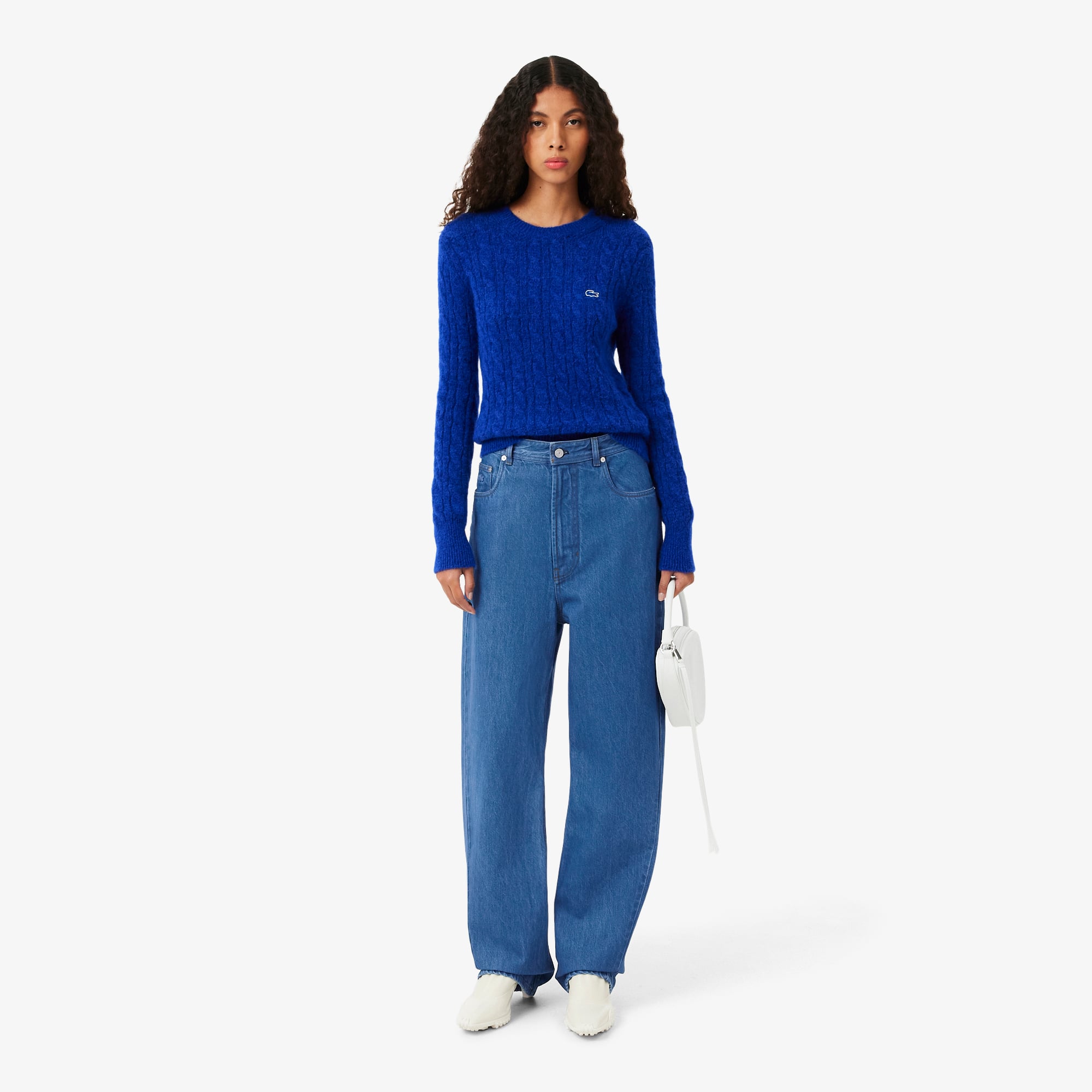 Lacoste SS26 RUNWAY Kadın Mavi Pantolon