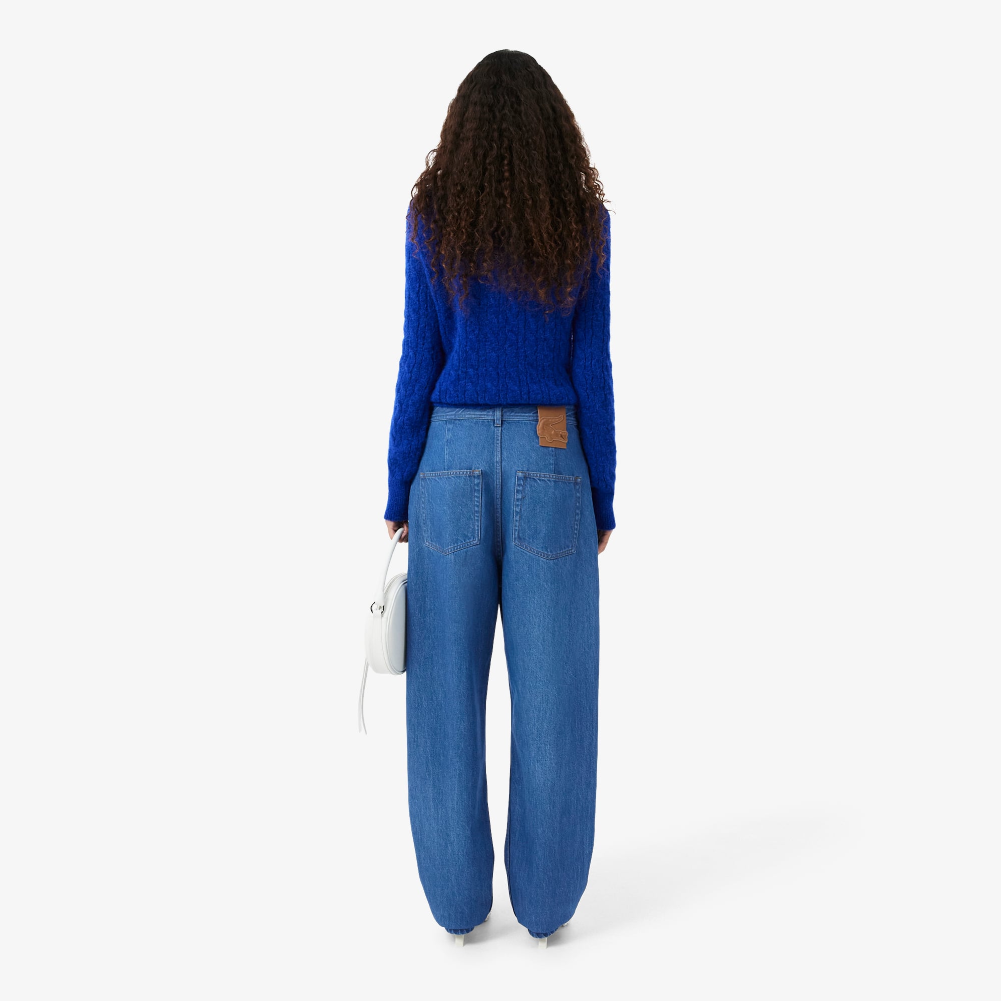 Lacoste SS26 RUNWAY Kadın Mavi Pantolon görsel 3